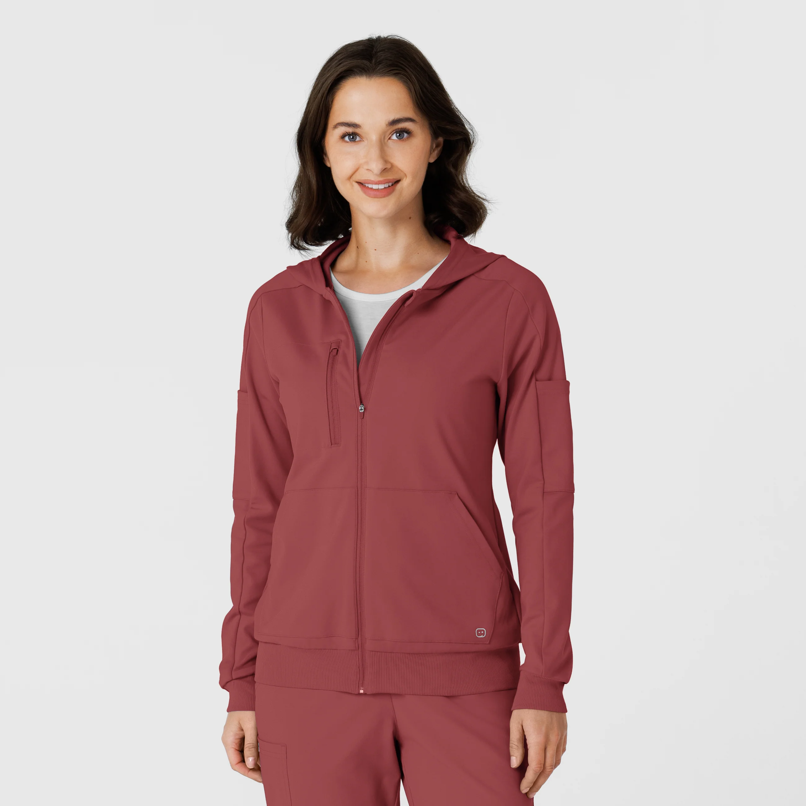 RENEW Knit Women’s Zip Hoodie - Ruby