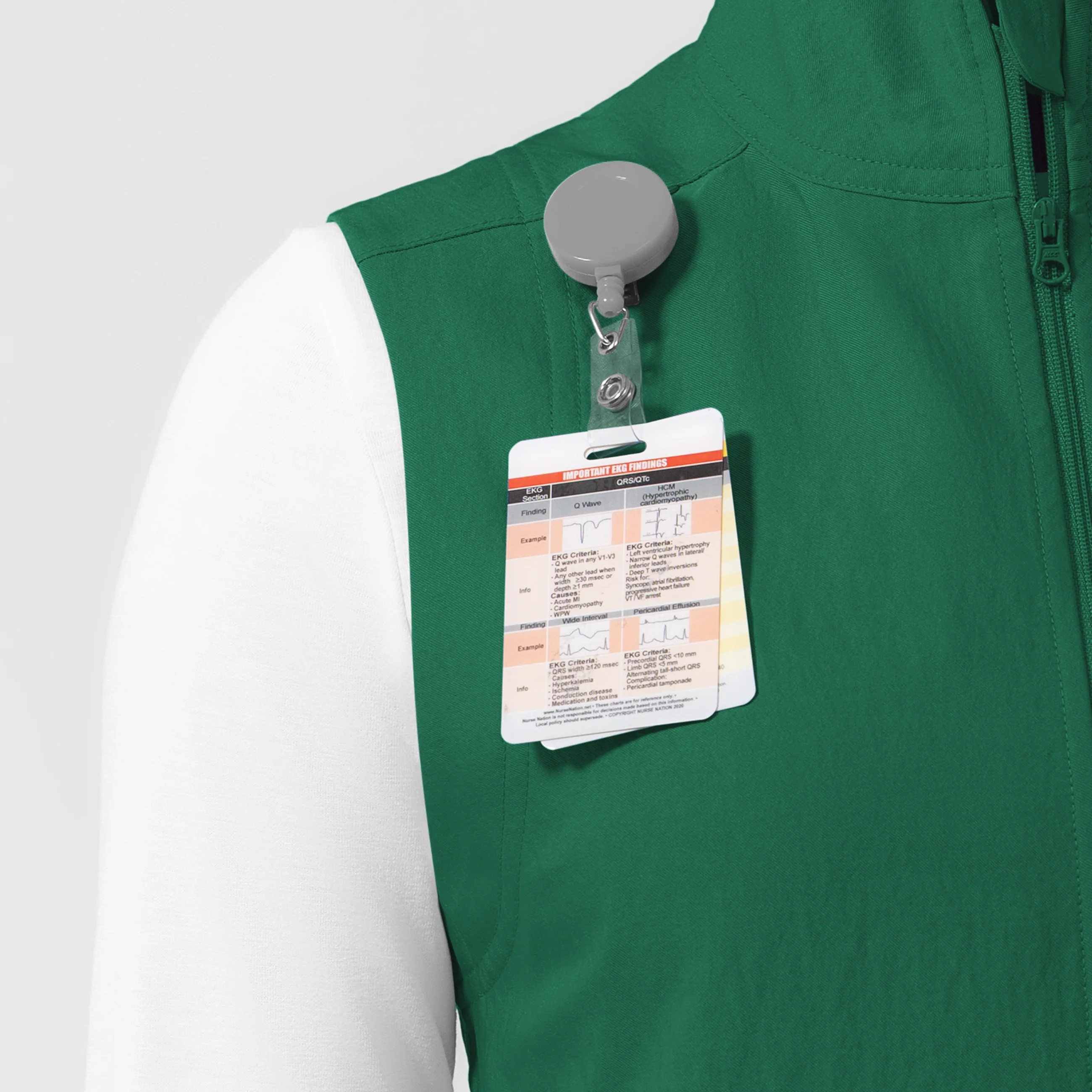 Women's Everything Everywhere Scrub Vest - Hunter Green - Image 11