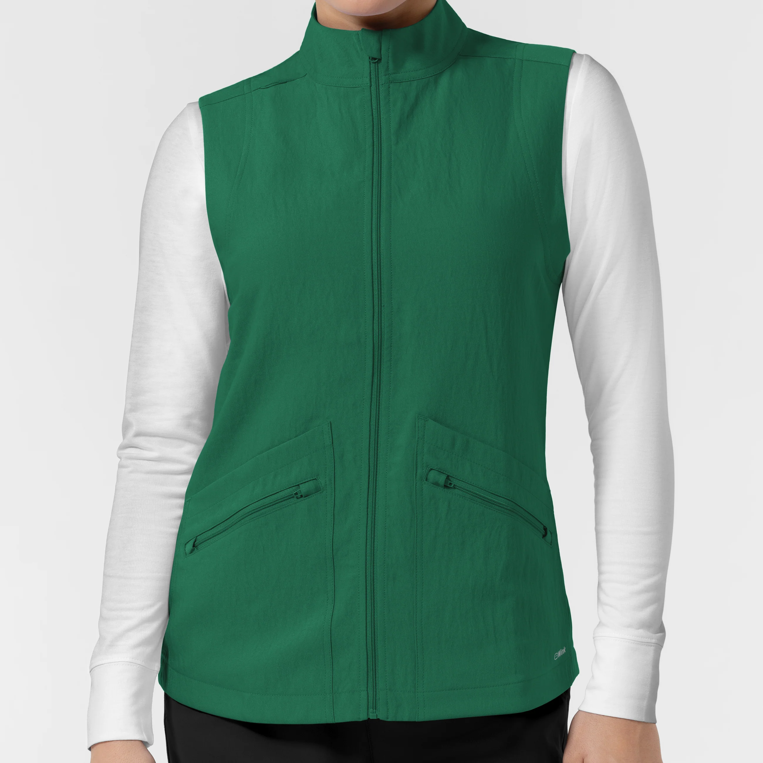 Women's Everything Everywhere Scrub Vest - Hunter Green - Image 12