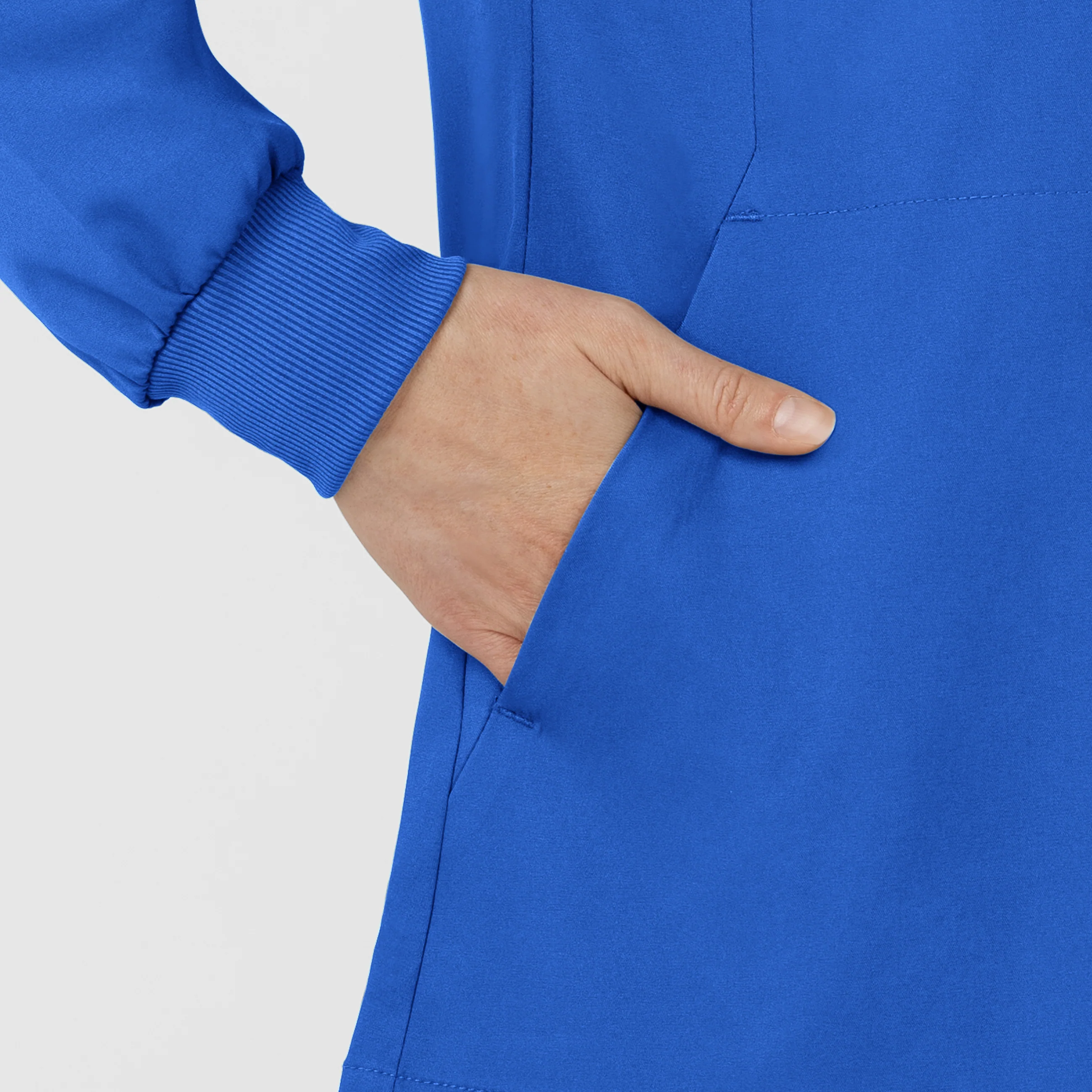 Boundless Women’s Warm-Up Scrub Jacket - Royal - Image 8