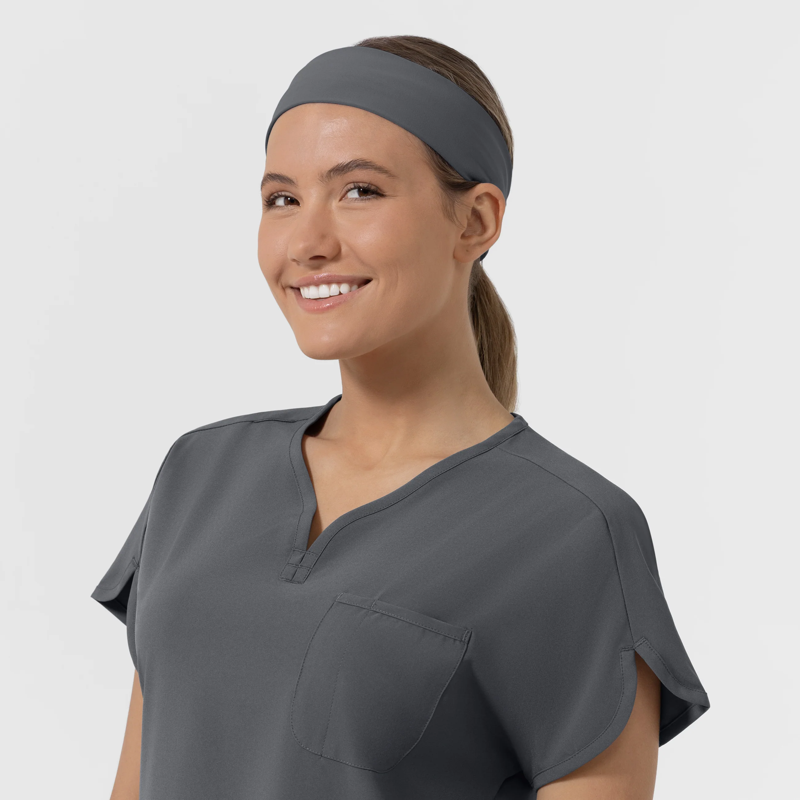 Ponytail Headband - Pewter - Image 3