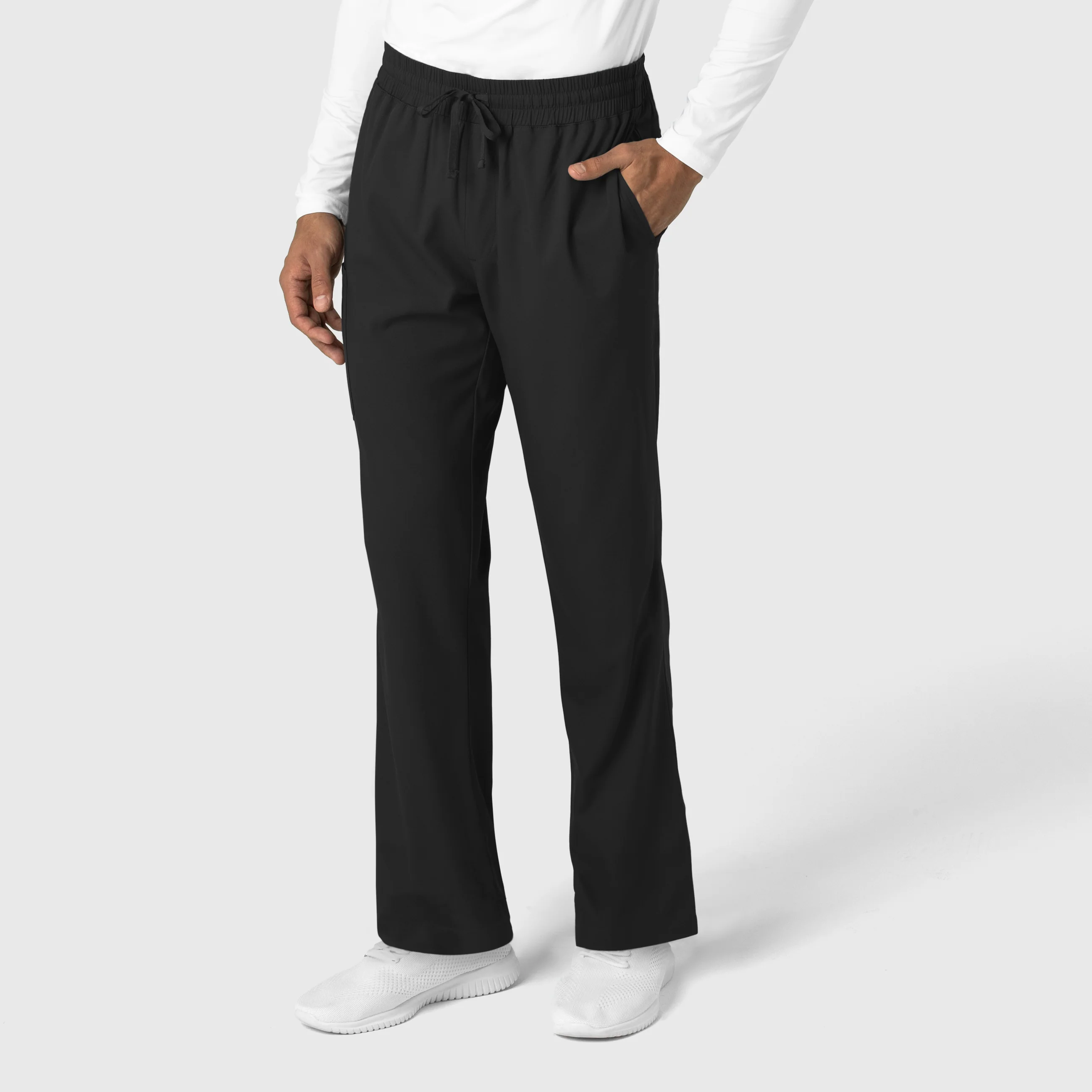 Boundless Men's Straight Leg Scrub Pant - Black - Image 4