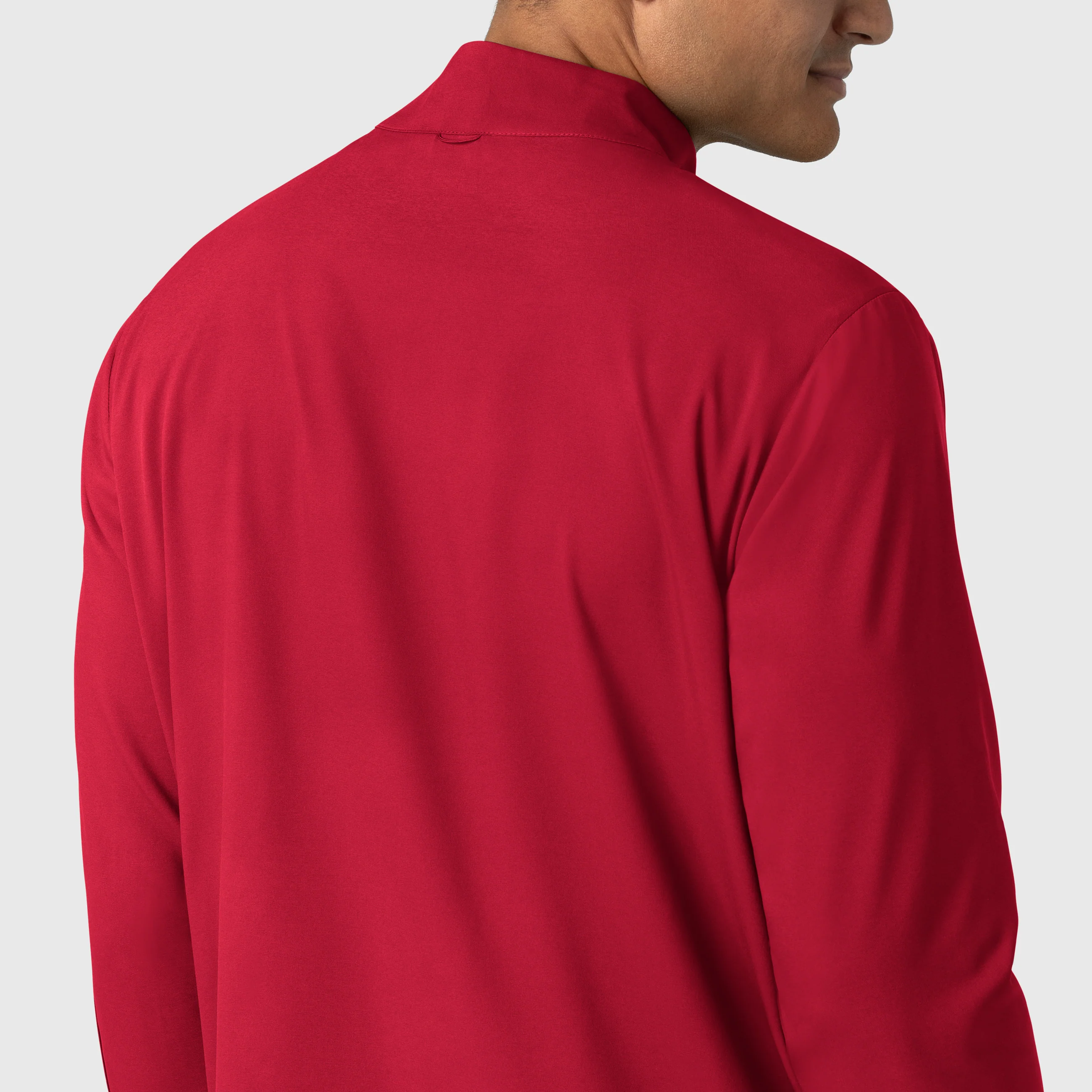 Boundless Men's Warm Up Scrub Jacket - Red - Image 8