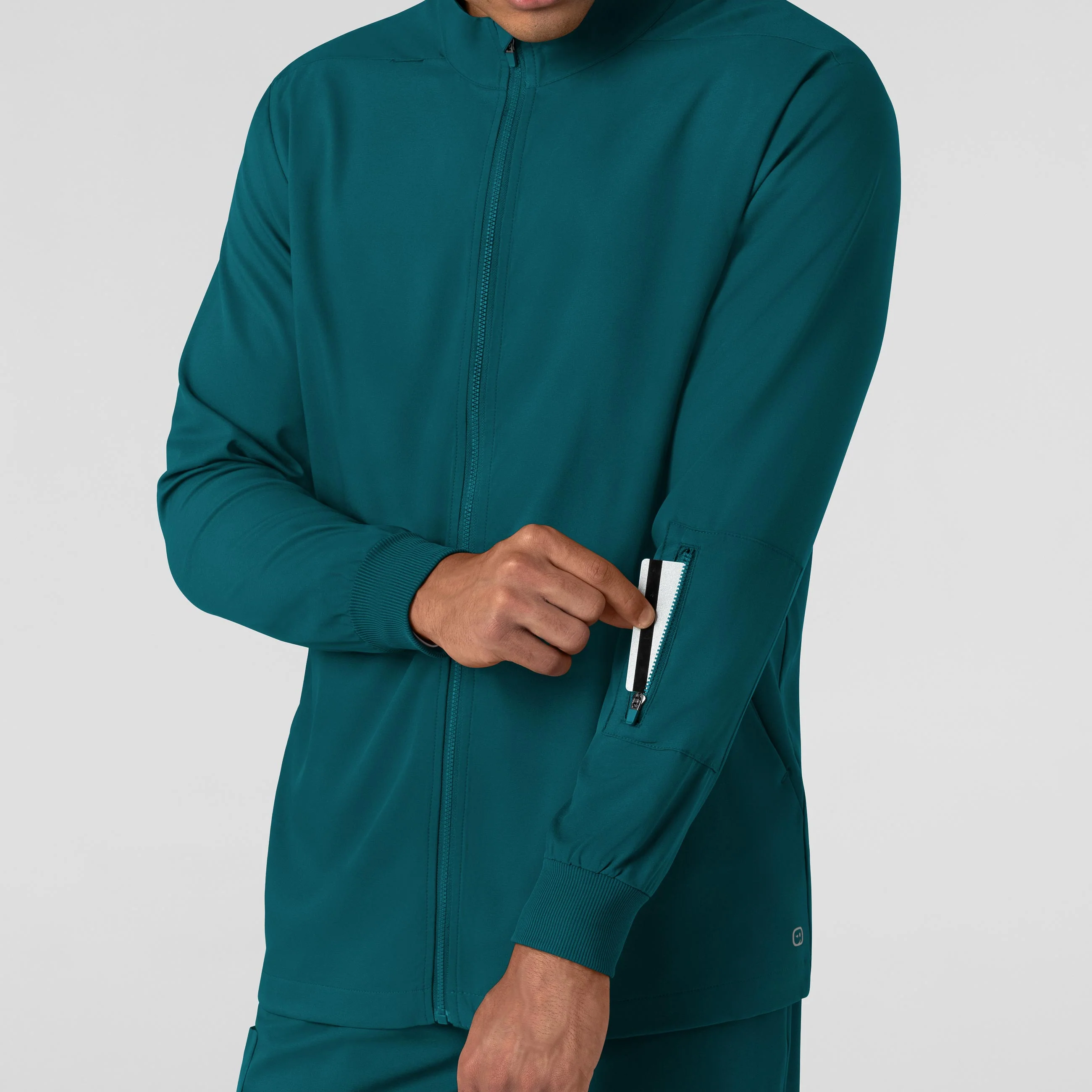 Boundless Men's Warm Up Scrub Jacket - Caribbean - Image 6