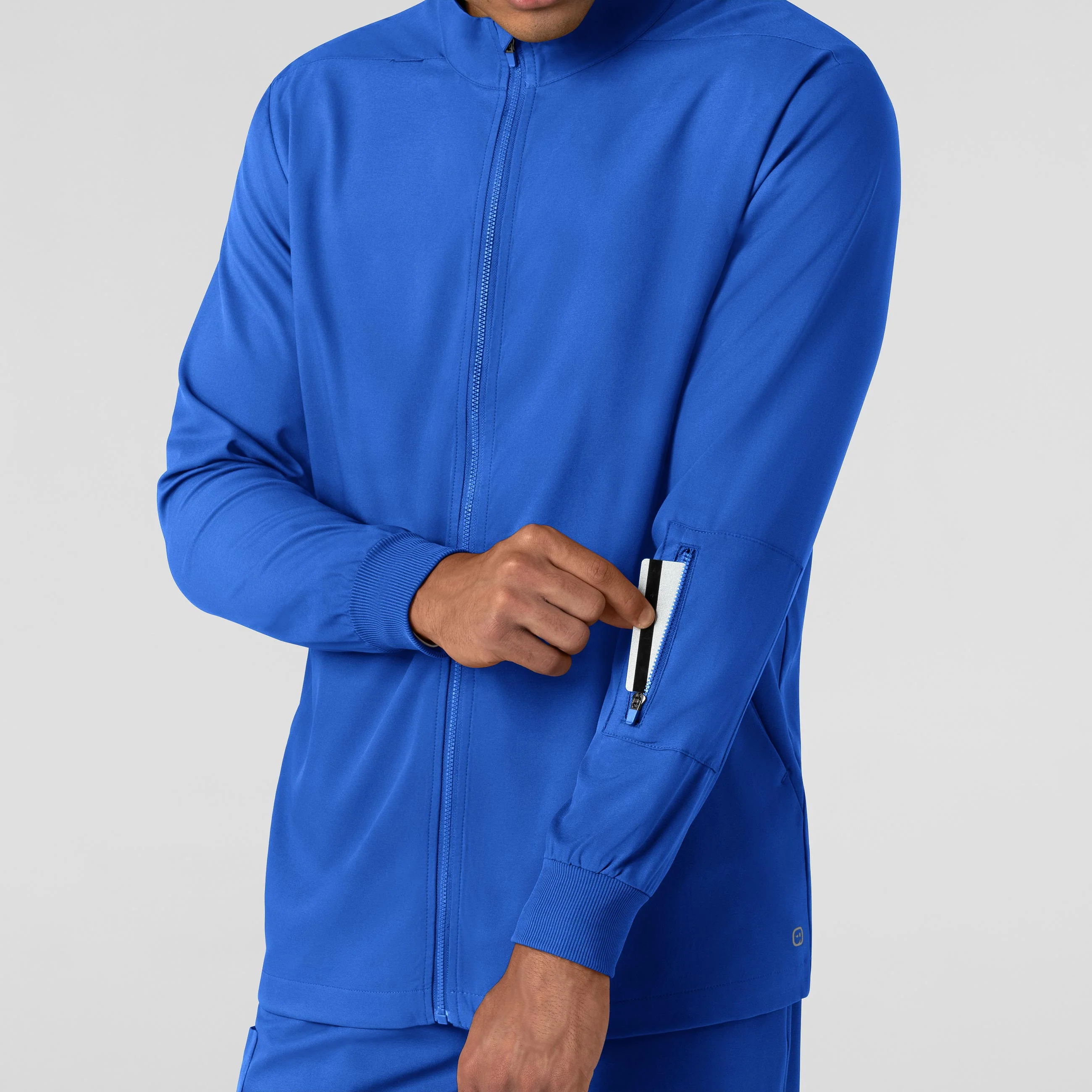 Boundless Men's Warm Up Scrub Jacket - Royal - Image 6