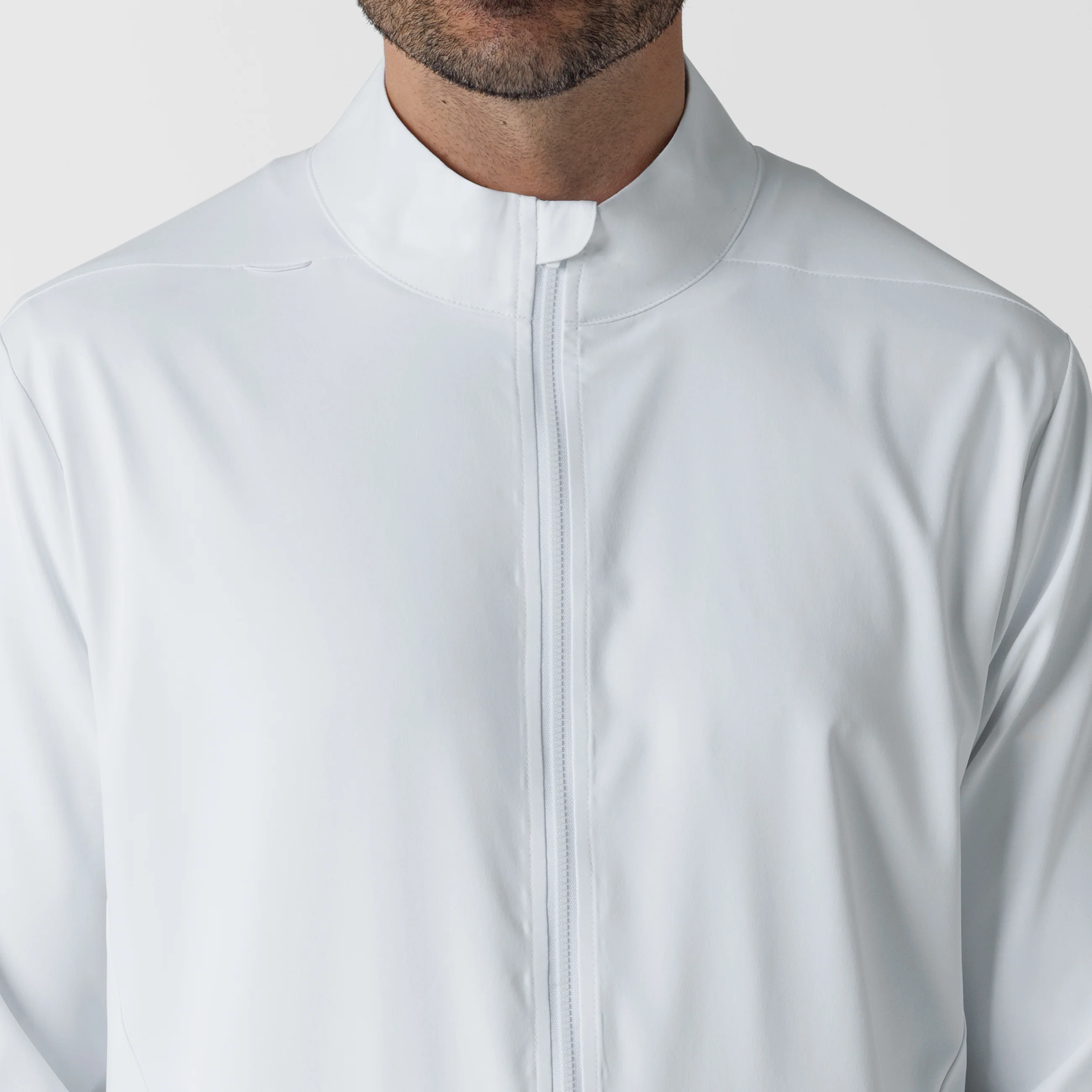 Boundless Men's Warm Up Scrub Jacket - White - Image 5