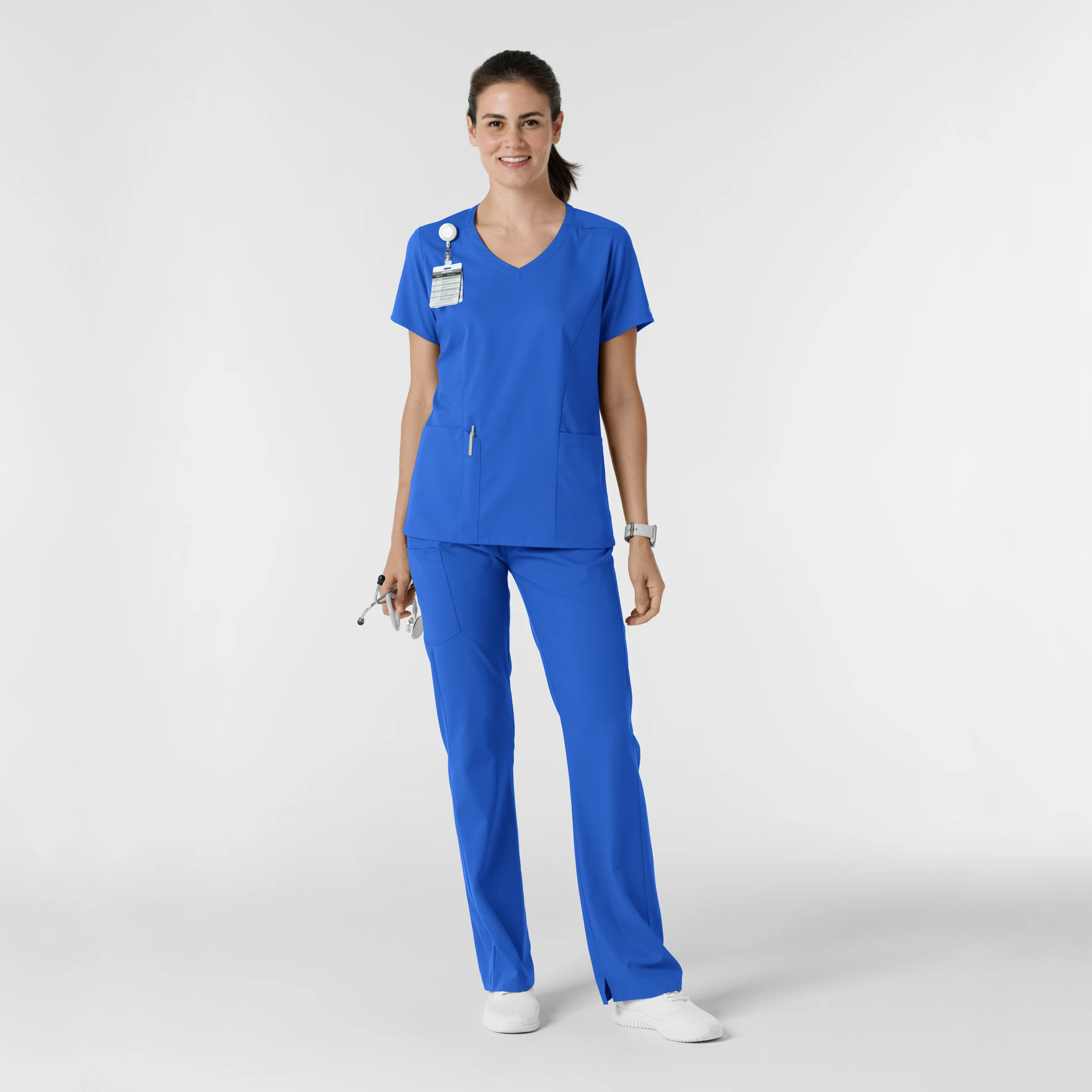 Boundless Women's Bootcut Scrub Pant - Royal - Image 3