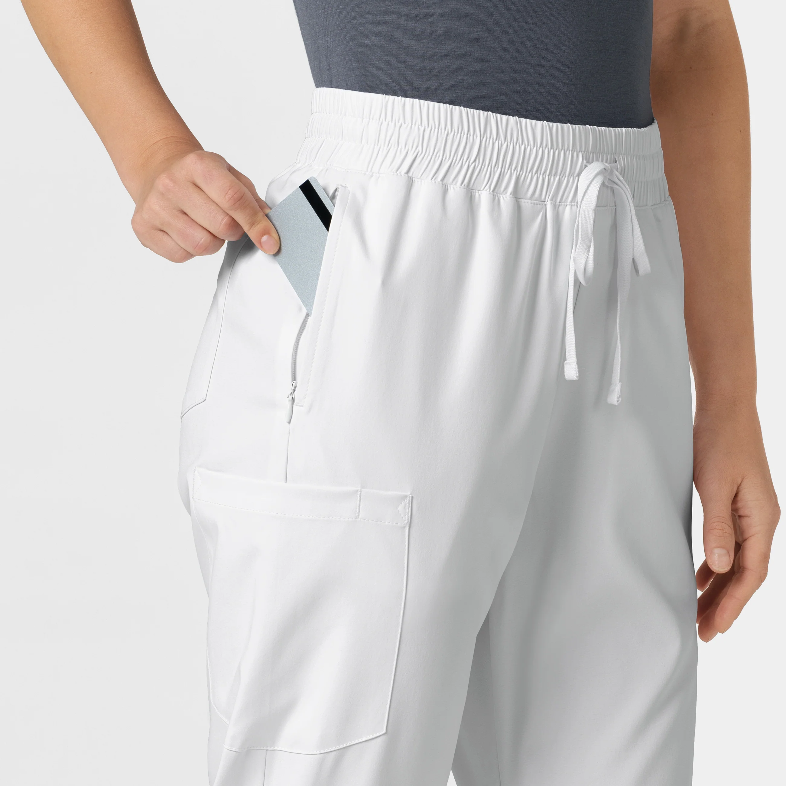Boundless Women's Bootcut Scrub Pant - White - Image 6