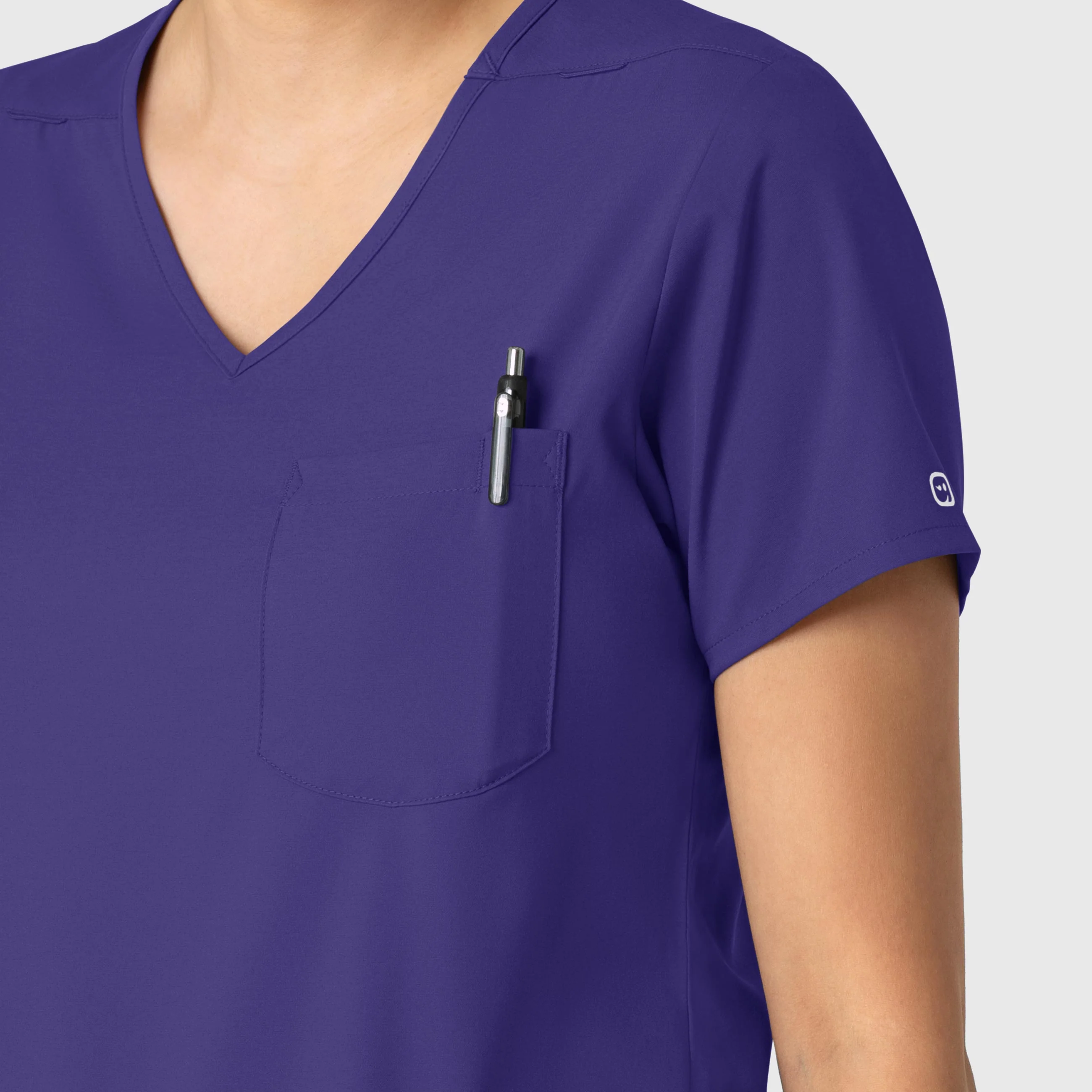 Boundless Women's Tuck-In Scrub Top - Grape - Image 8