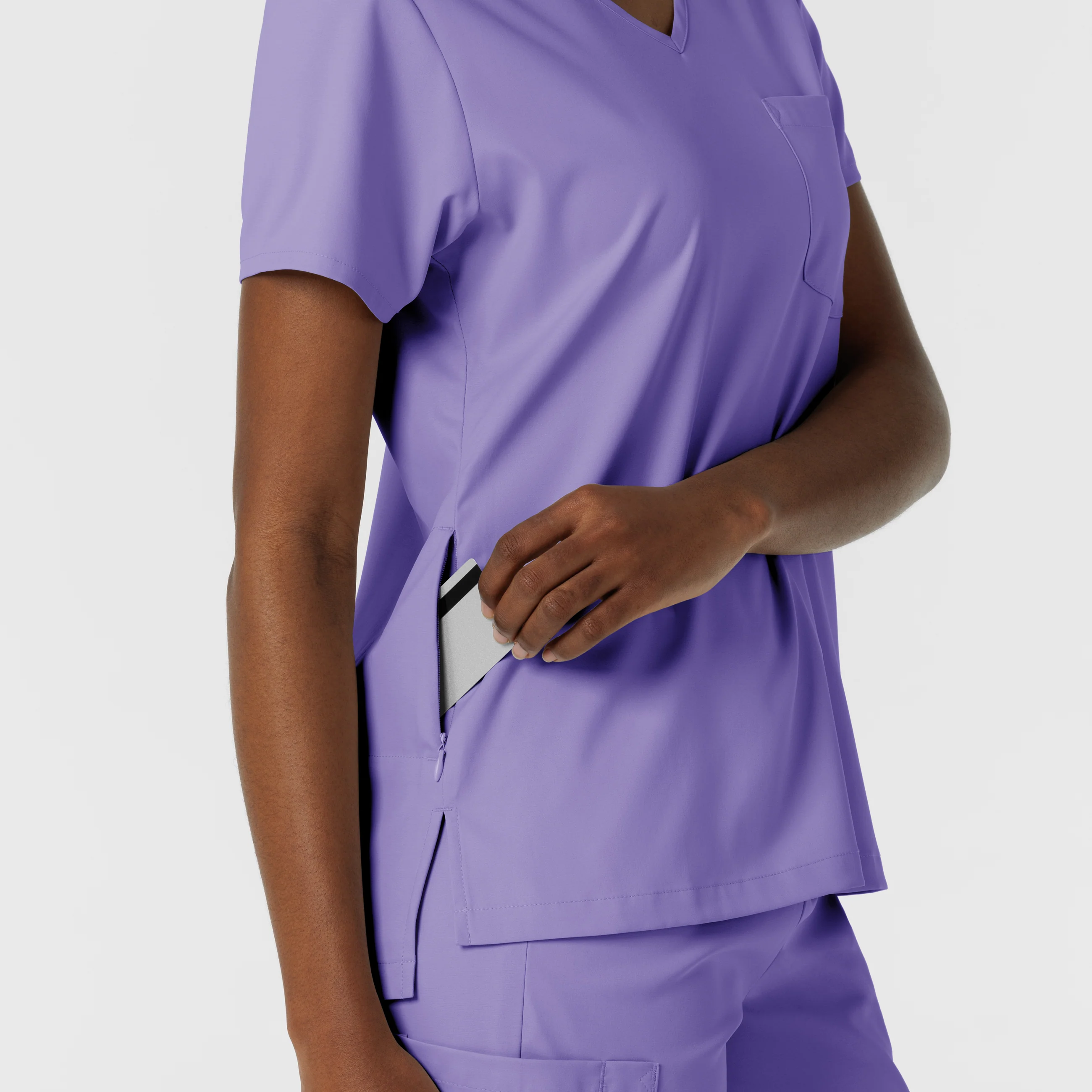 Boundless Women's Tuck-In Scrub Top - Iris Purple - Image 10