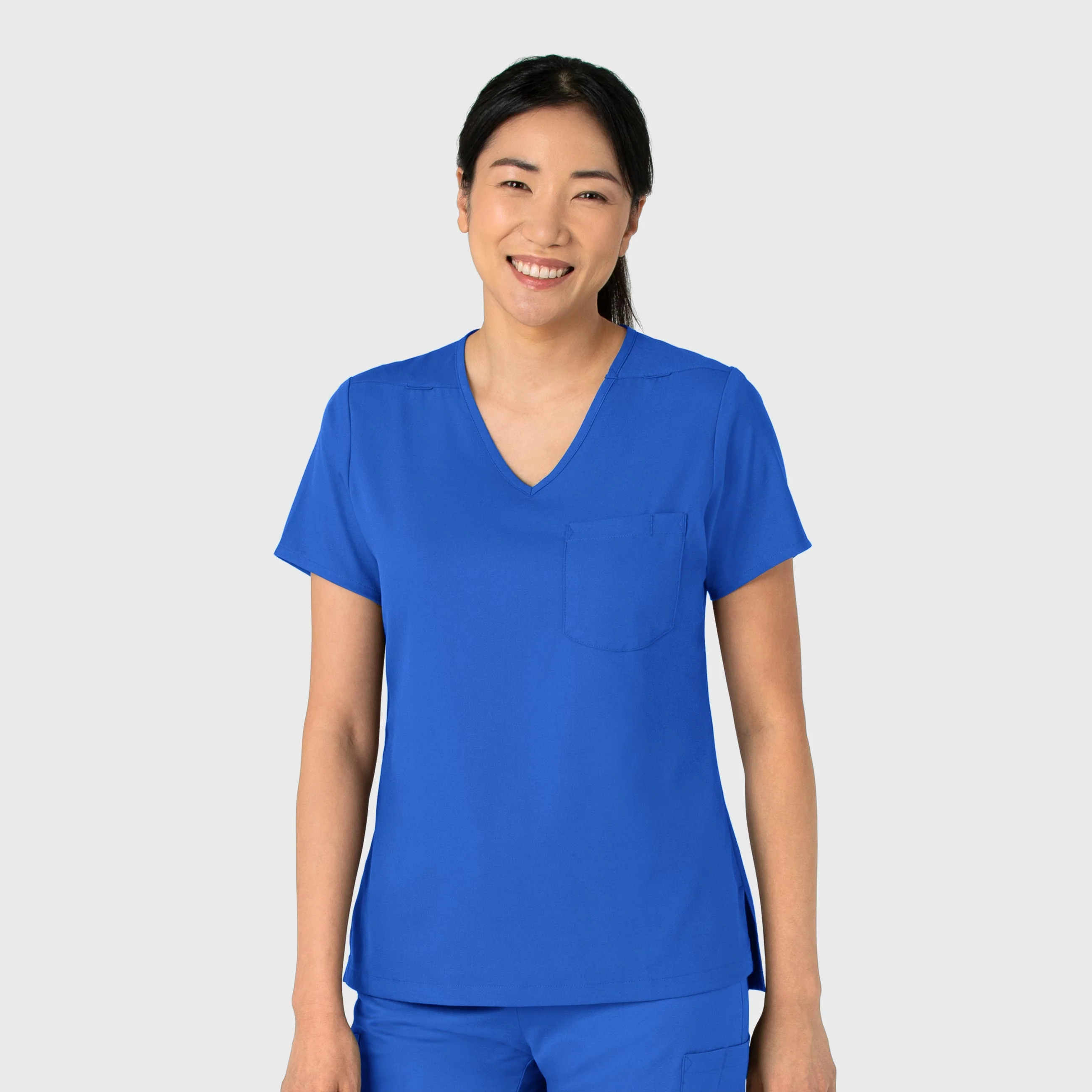 Boundless Women's Tuck-In Scrub Top - Royal - Image 4