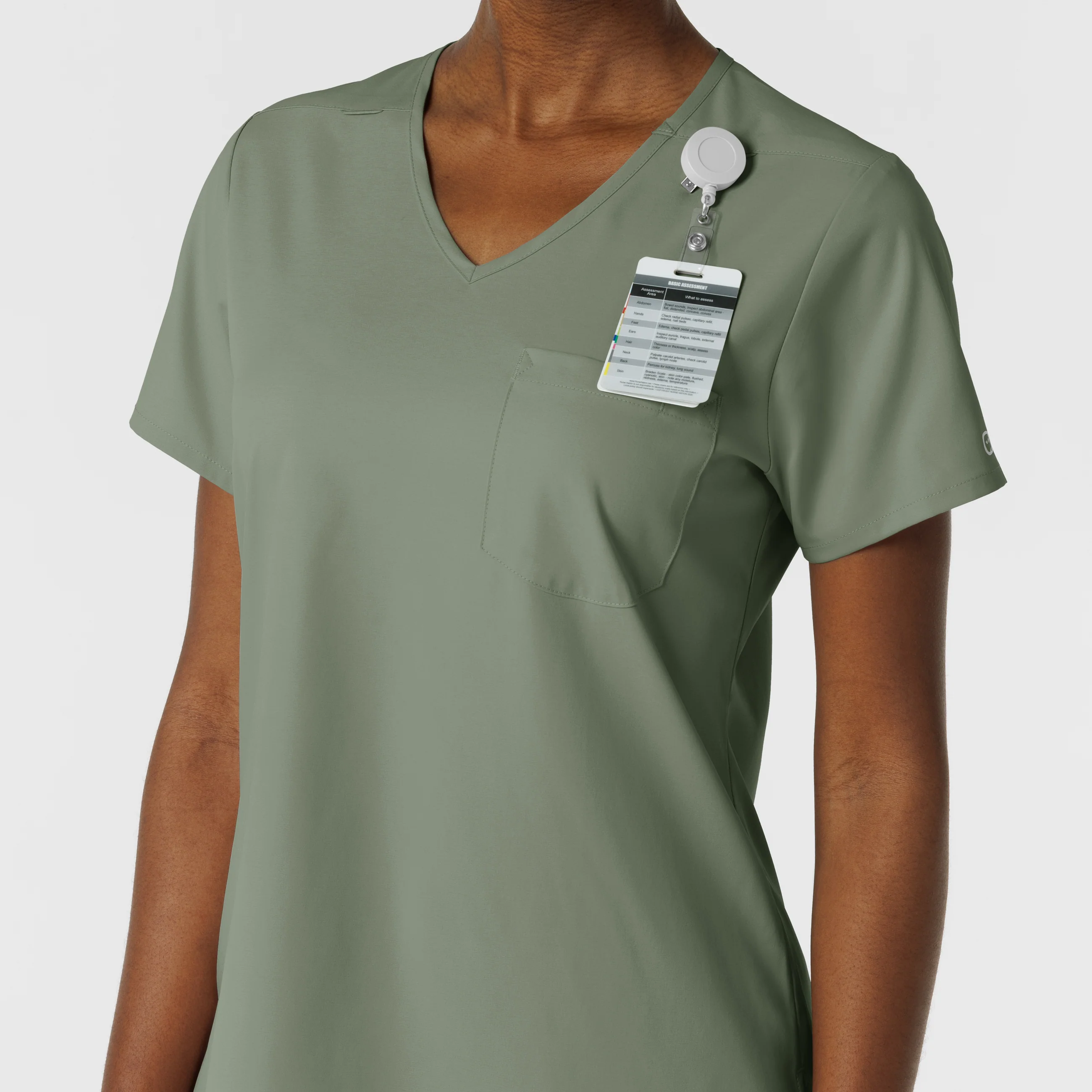 Boundless Women's Tuck-In Scrub Top - Sage - Image 7