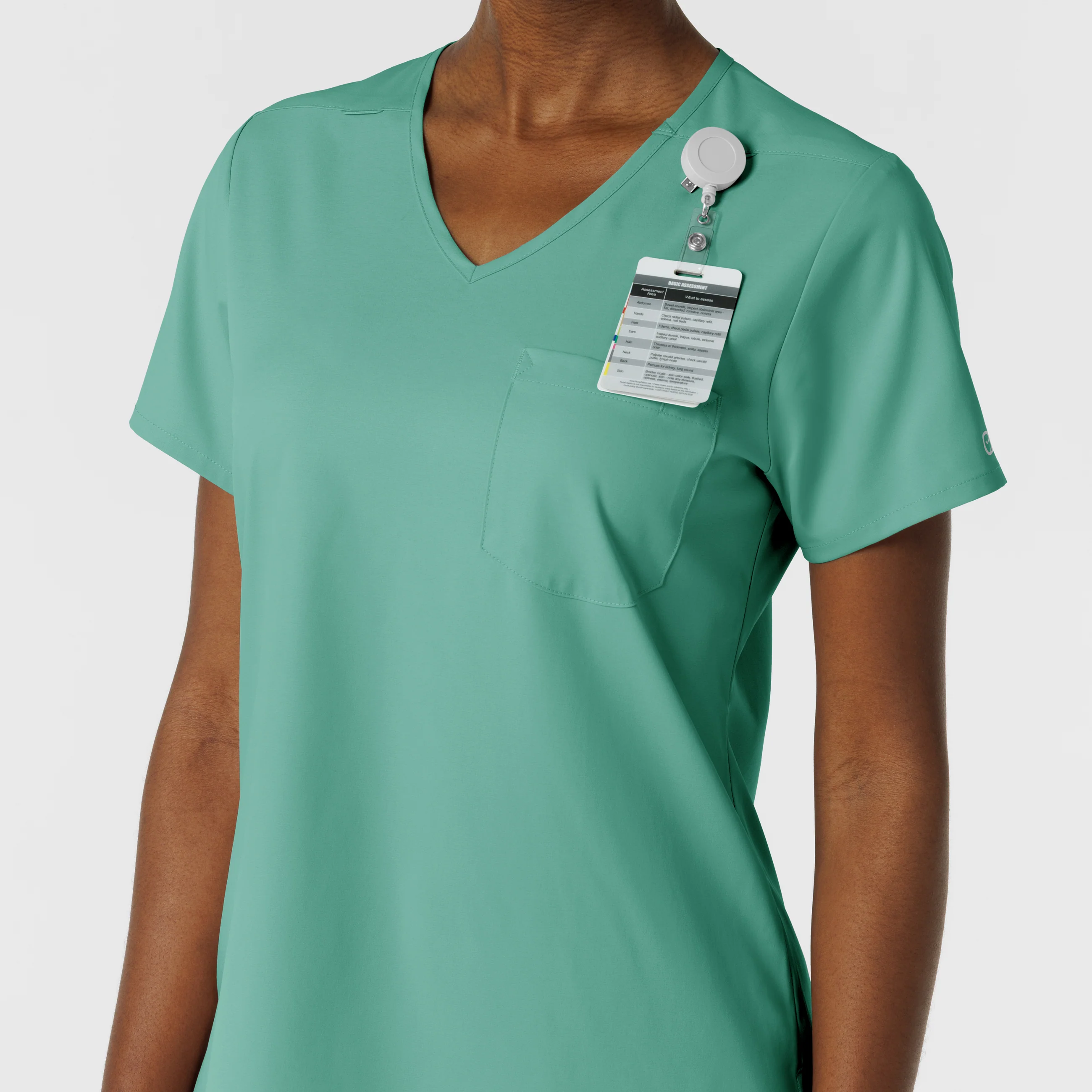 Boundless Women's Tuck-In Scrub Top - Turquoise - Image 7