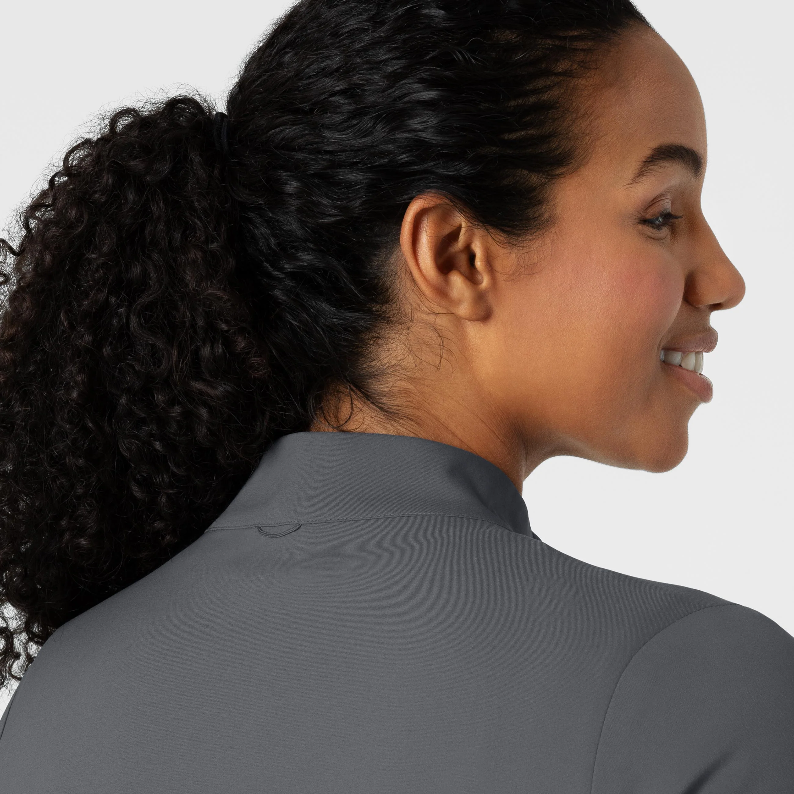 Boundless Women's Warm Up Scrub Jacket - Pewter - Image 8