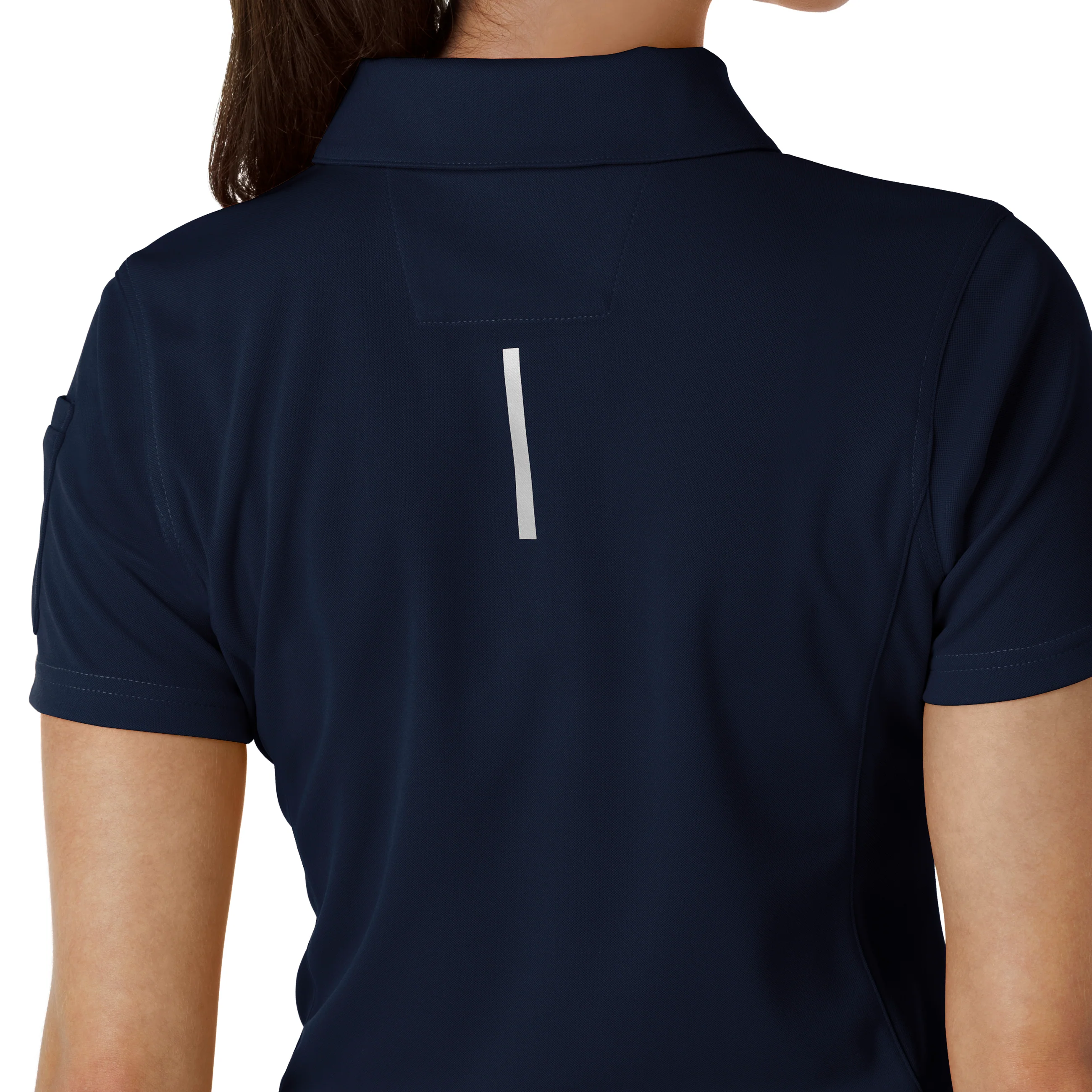 Carhartt Rugged Flex RSCU Women's Lightweight Short Sleeve Polo Scrub Top - Dark Navy - Image 10