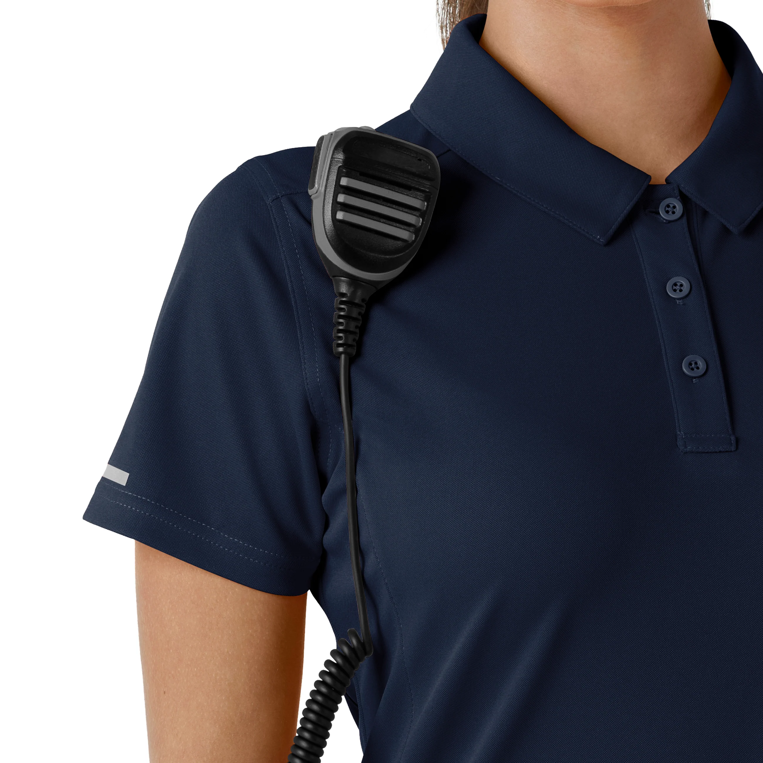 Carhartt Rugged Flex RSCU Women's Lightweight Short Sleeve Polo Scrub Top - Dark Navy - Image 7