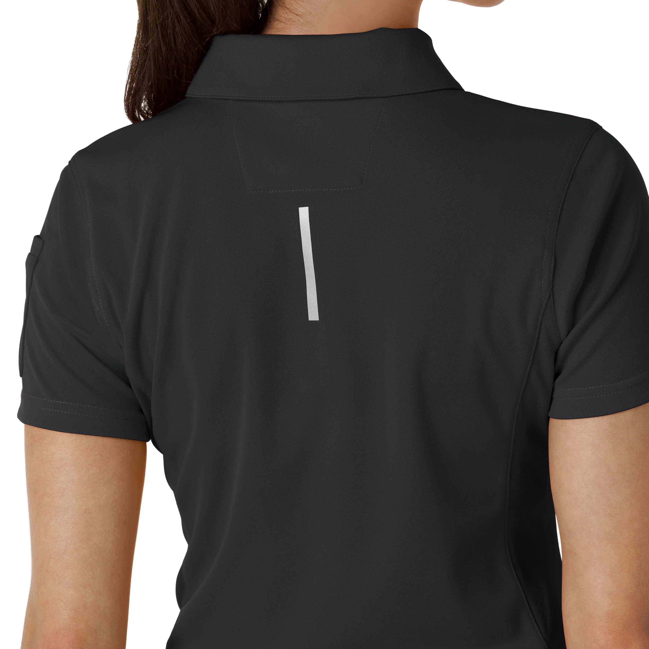 Carhartt Rugged Flex RSCU Women's Lightweight Short Sleeve Polo Scrub Top - Pewter - Image 10