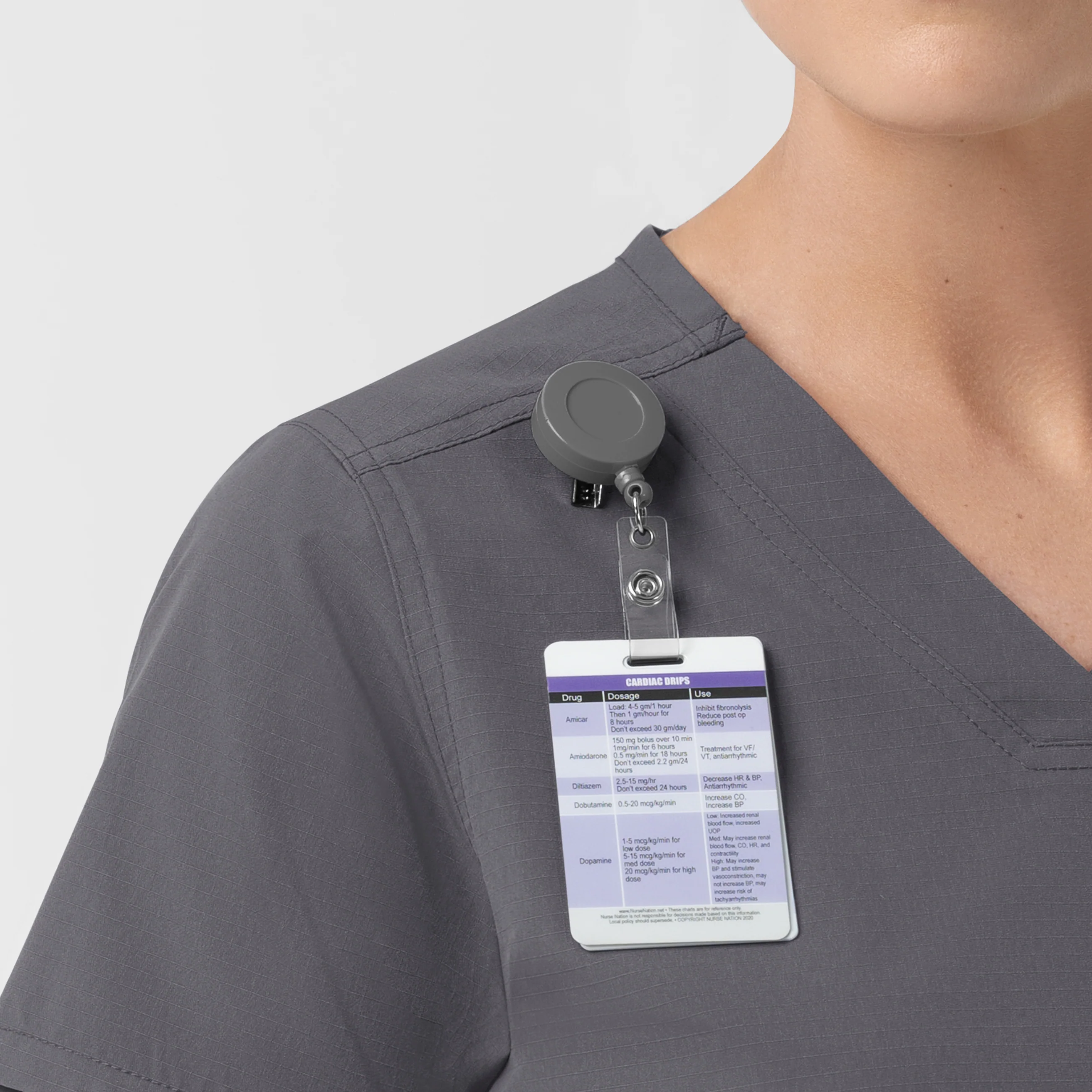 Carhartt Rugged Flex FLD Women's Tuck-in Scrub Top - Pewter - Image 7