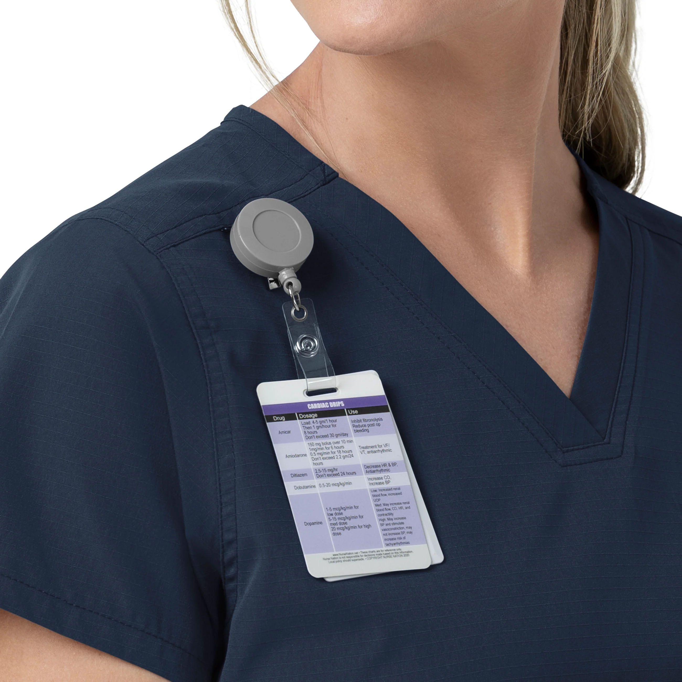 Carhartt Rugged Flex FLD Women's V-Neck Scrub Top - Navy - Image 8