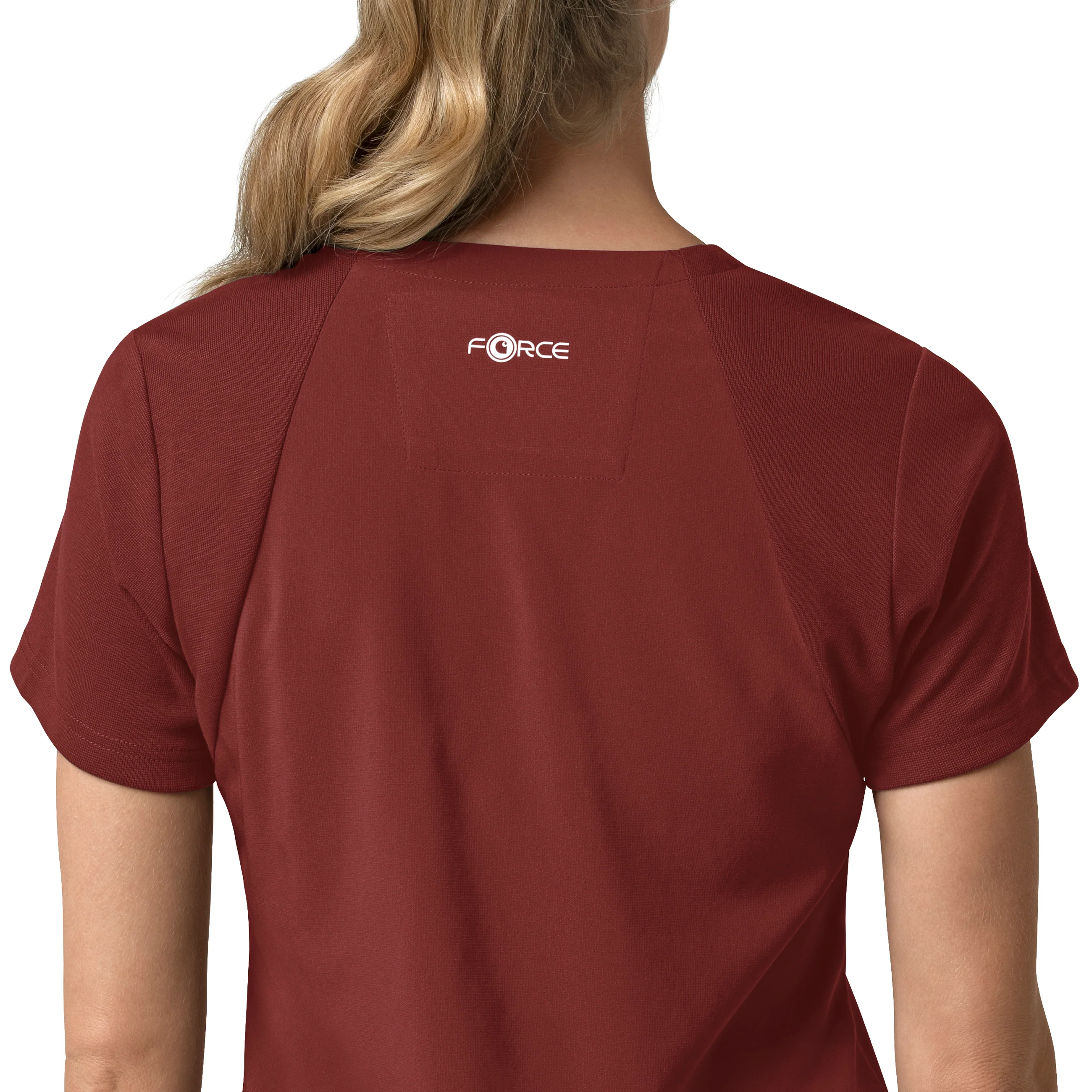 Carhartt Force Cross-Flex Women's Flex Panel V-Neck Scrub Top - Amber Terrain - Image 7