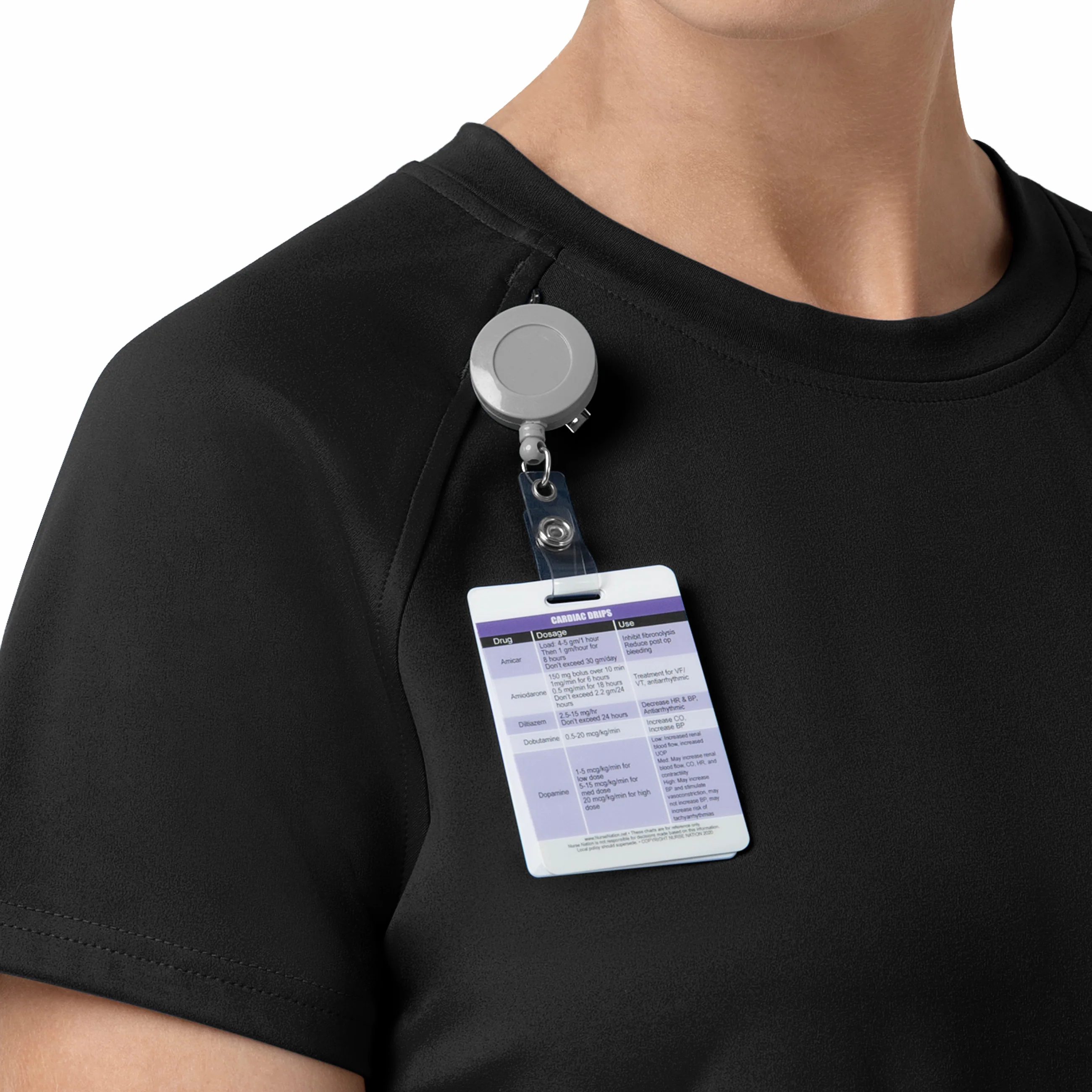 Carhartt Force Cross-Flex Knit Women's Crew Neck Scrub Top - Black - Image 8