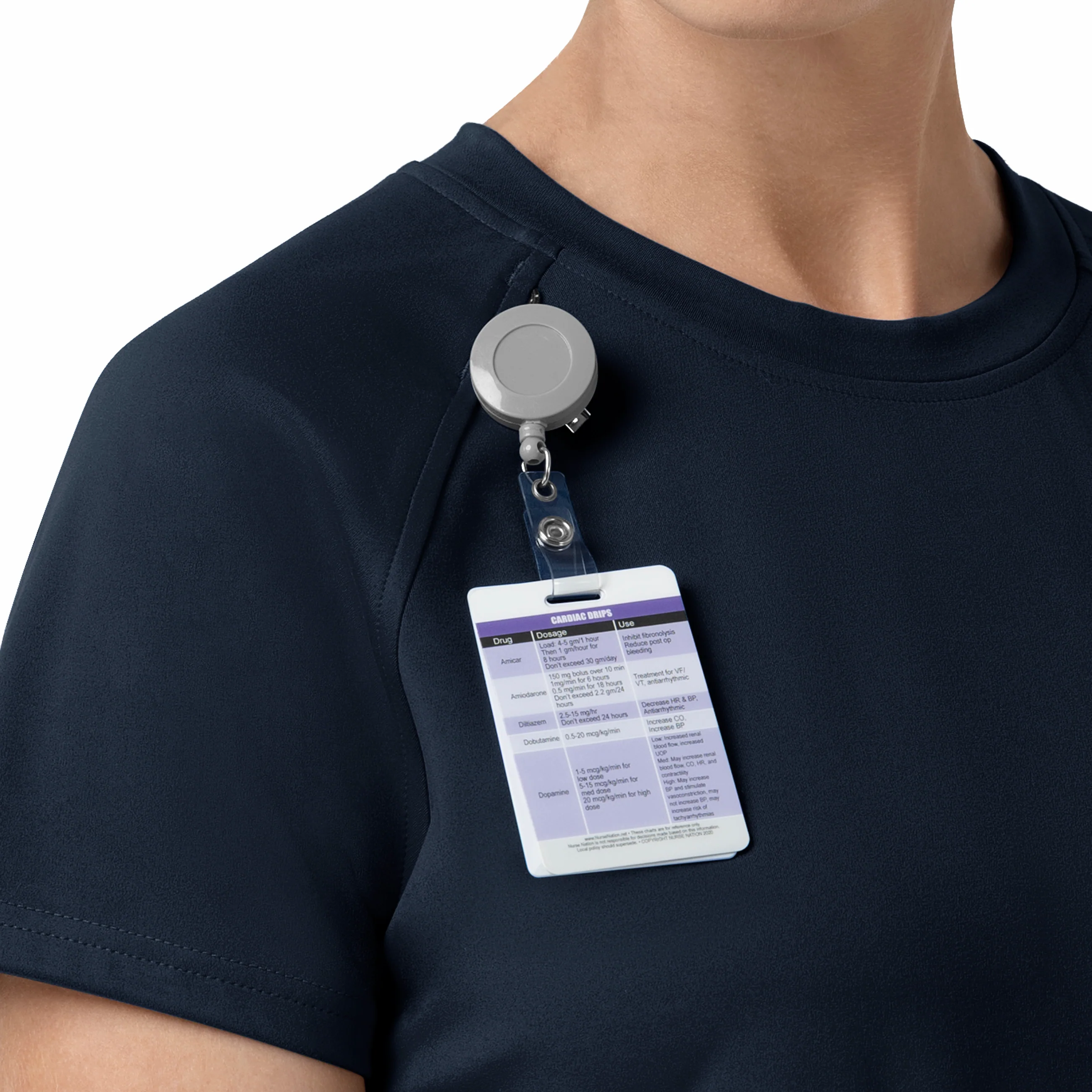 Carhartt Force Cross-Flex Knit Women's Crew Neck Scrub Top - Navy - Image 8
