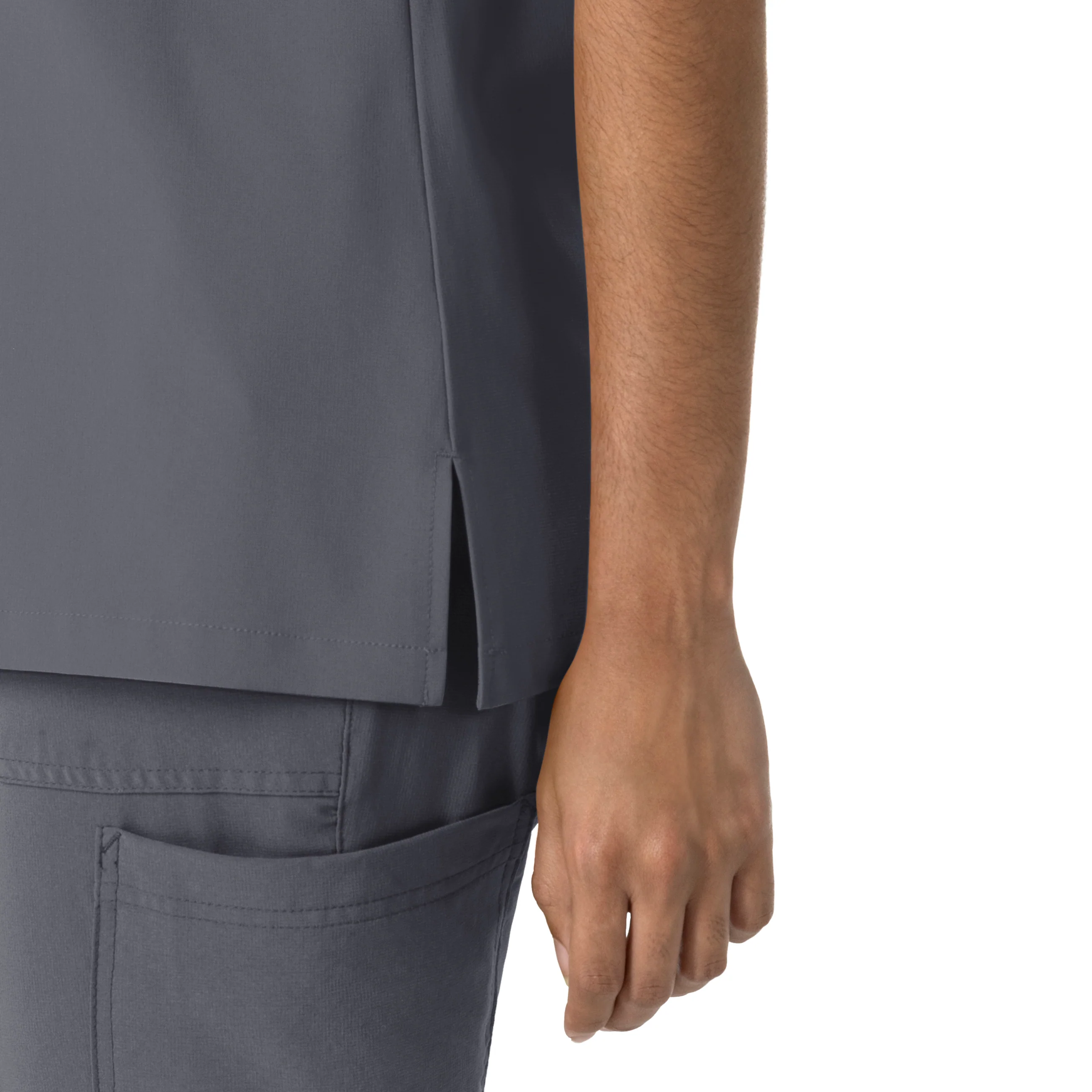 Carhartt Cross-Flex Women's Crew Neck Scrub Top - Approaching Storm - Image 6
