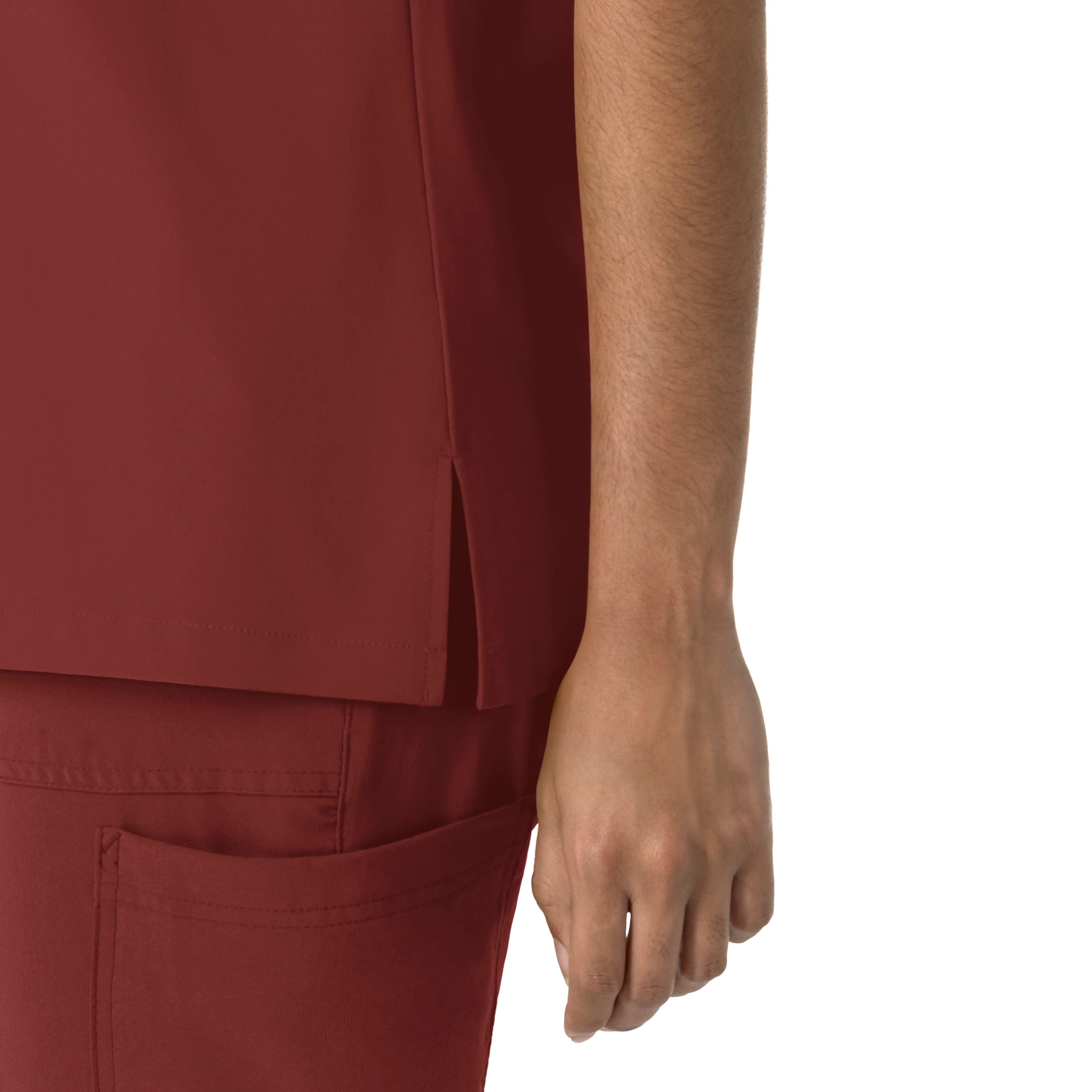 Carhartt Force Cross-Flex Women's Crew Neck Scrub Top - Amber Terrain - Image 5