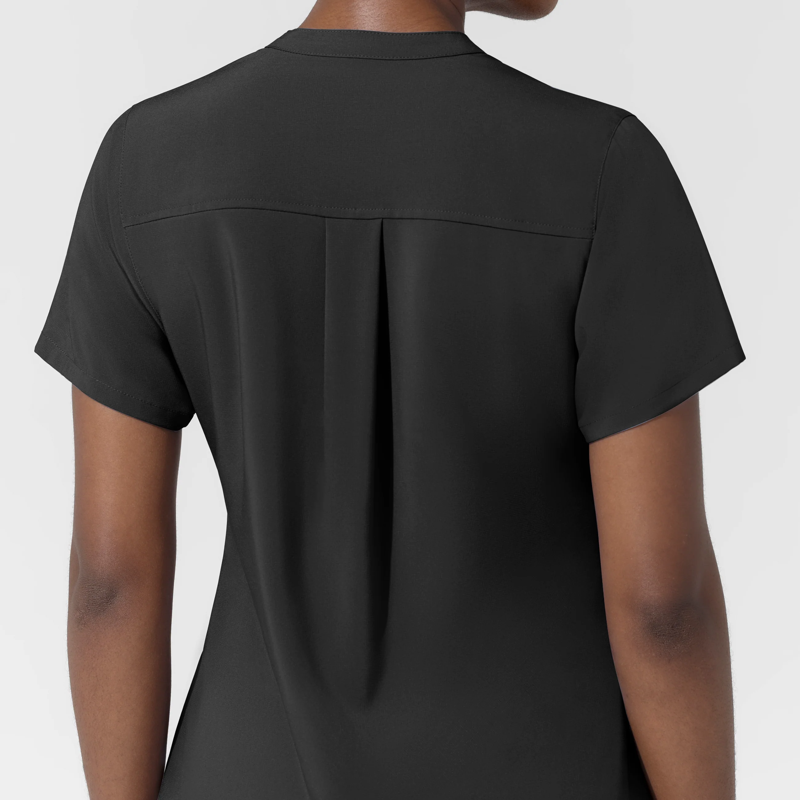 Carhartt Cross-Flex Women's Chest Pocket Scrub Top - Black - Image 10