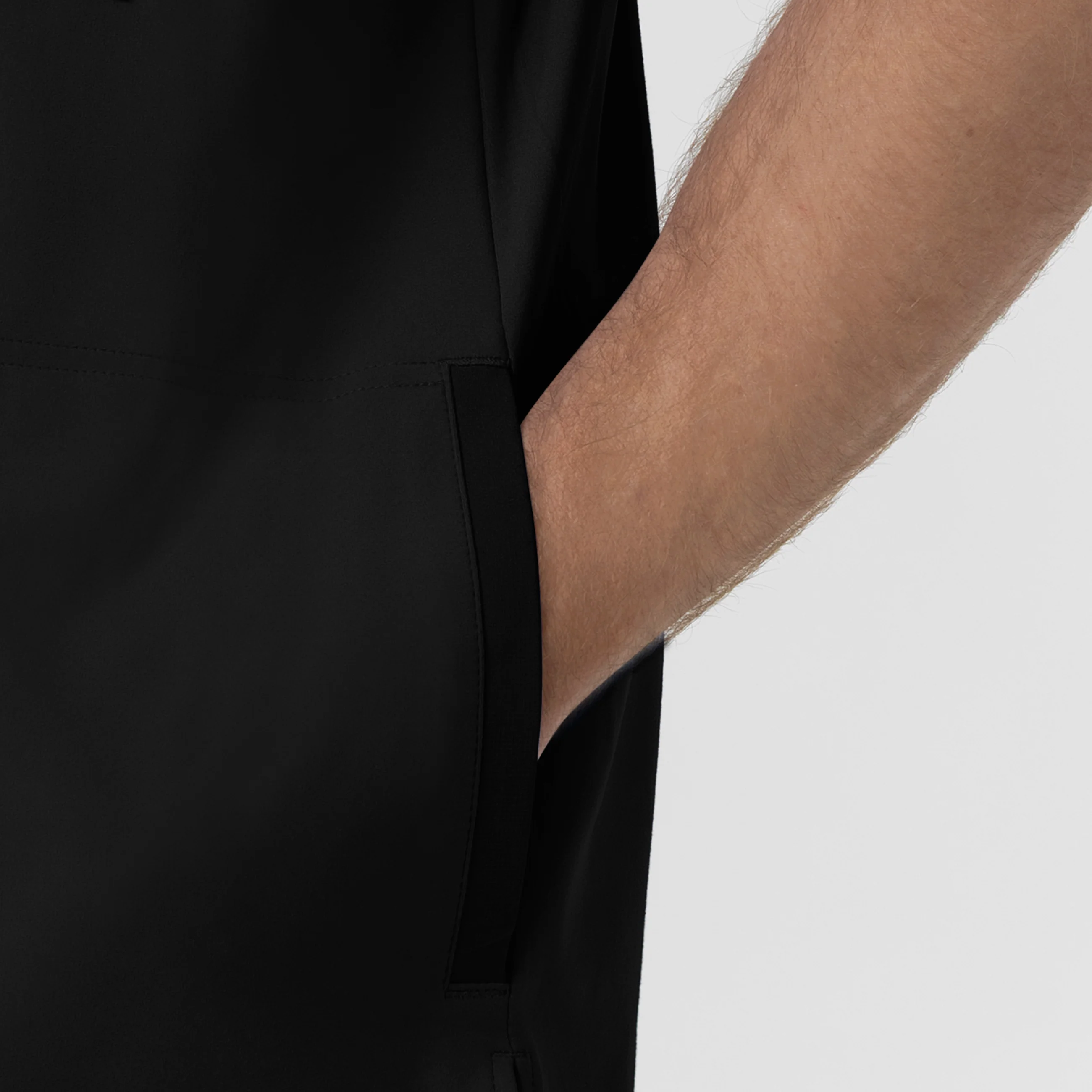 Carhartt Force Cross-Flex Knit Men's Crew Neck Scrub Top - Black - Image 5