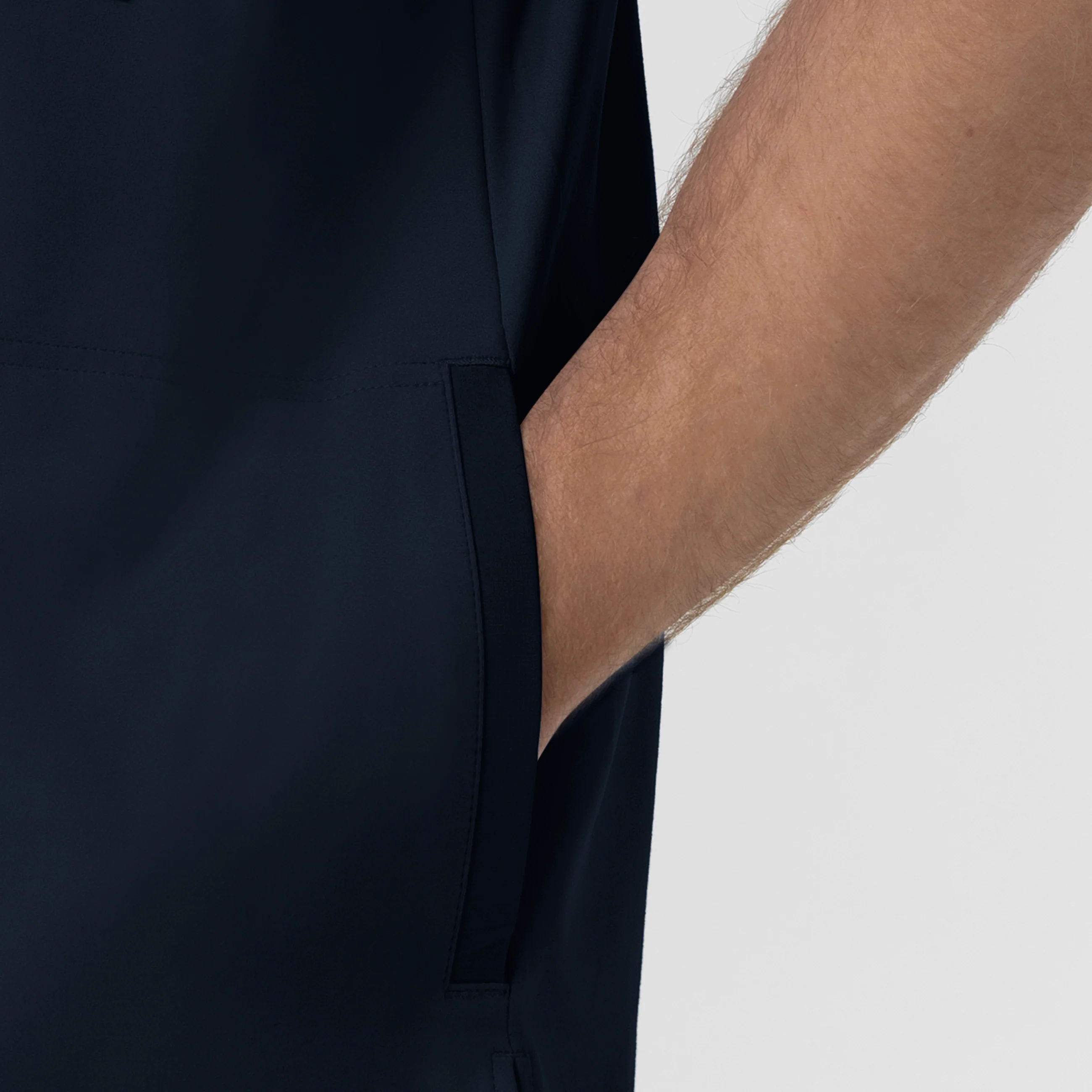 Carhartt Force Cross-Flex Knit Men's Crew Neck Scrub Top - Navy - Image 5