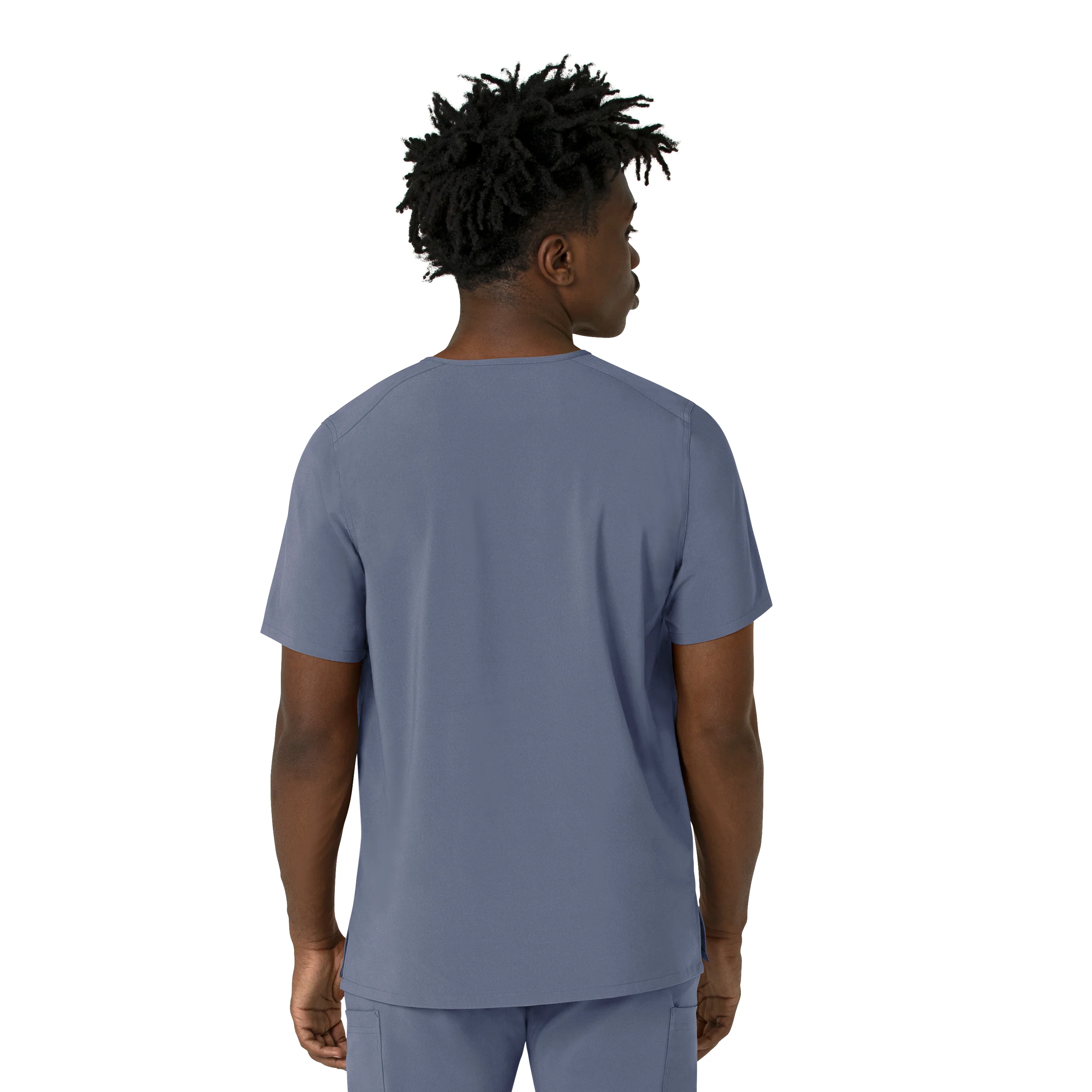 Carhartt Cross-Flex Men's V-Neck Scrub Top - Approaching Storm - Image 2