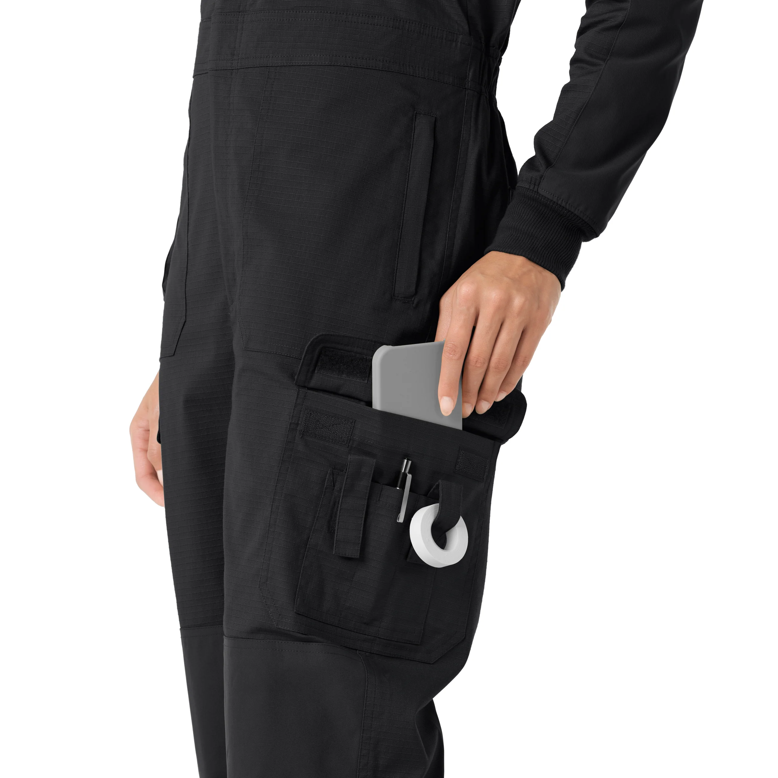 Carhartt Rugged Flex RSCU Women's Ripstop Coverall - Pewter - Image 12