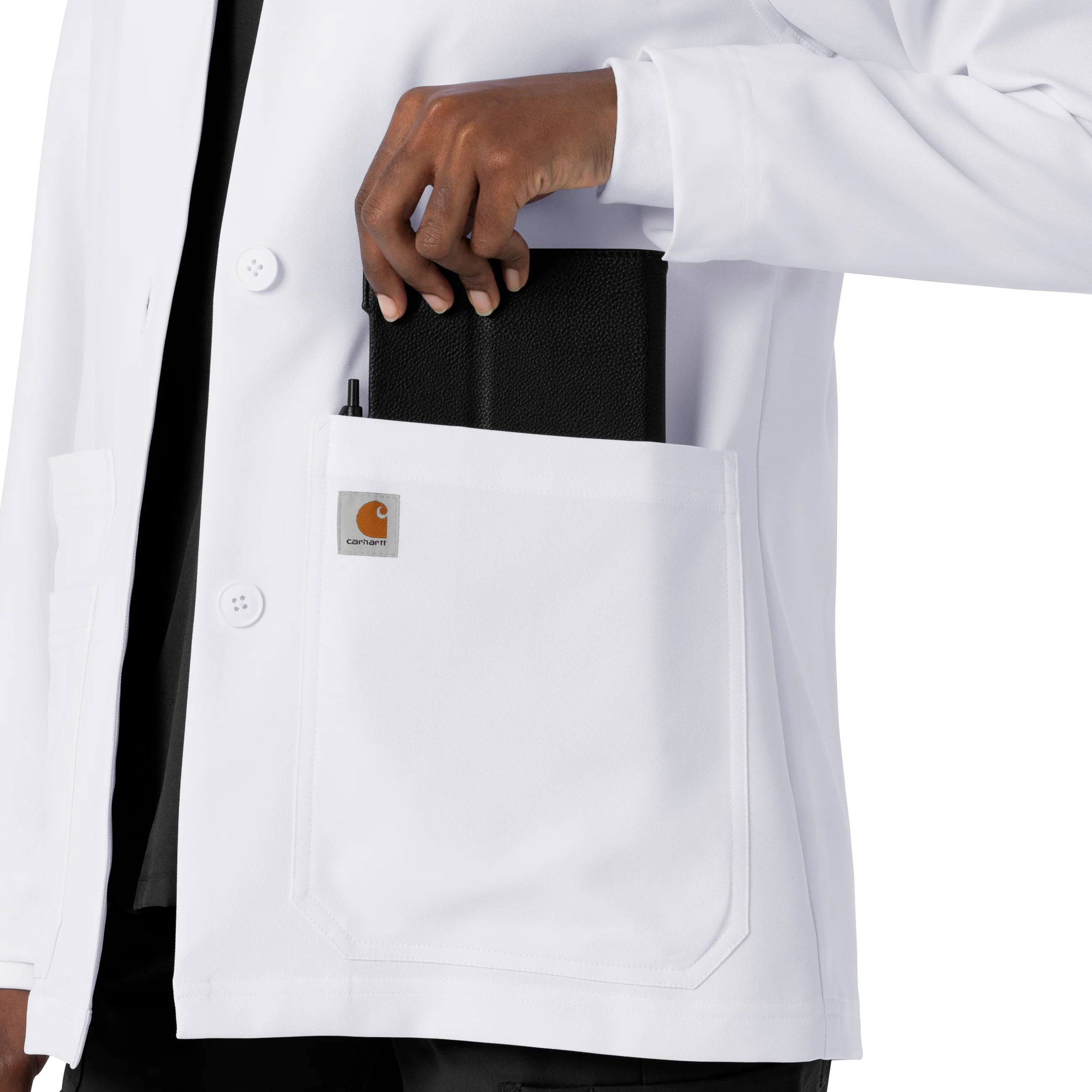 Carhartt Women's Consultation Lab Coat - White - Image 10