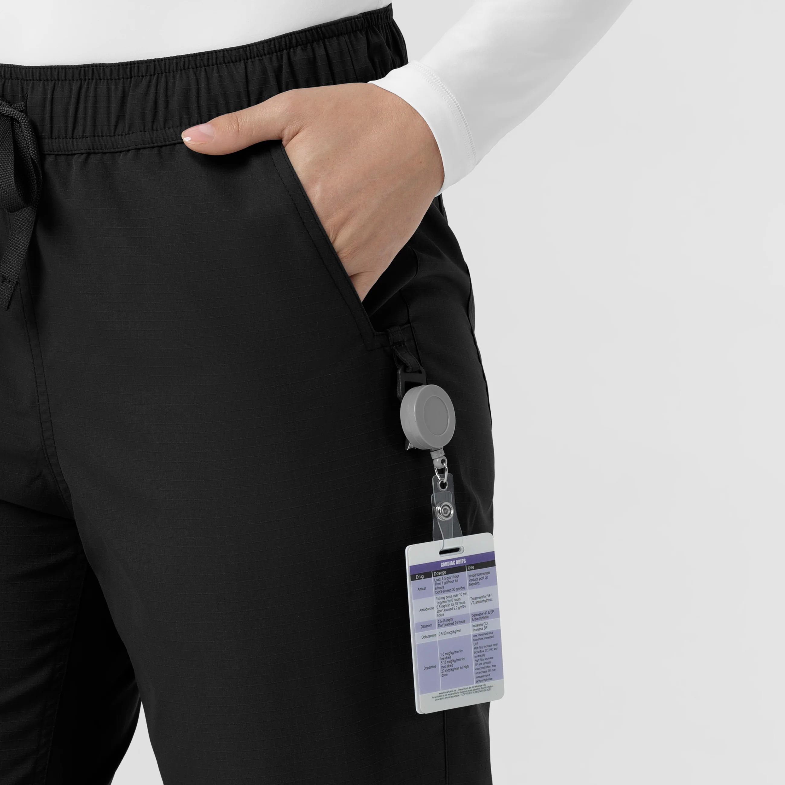 Carhartt Rugged Flex FLD Women's Ripstop Jogger Scrub Pant - Black - Image 7