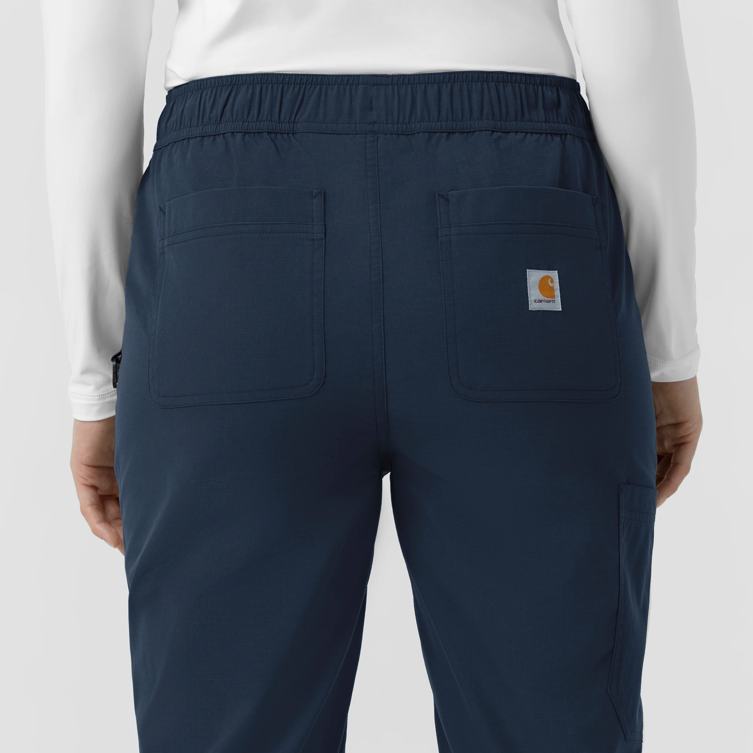 Carhartt Rugged Flex FLD Women's Ripstop Jogger Scrub Pant - Navy - Image 10