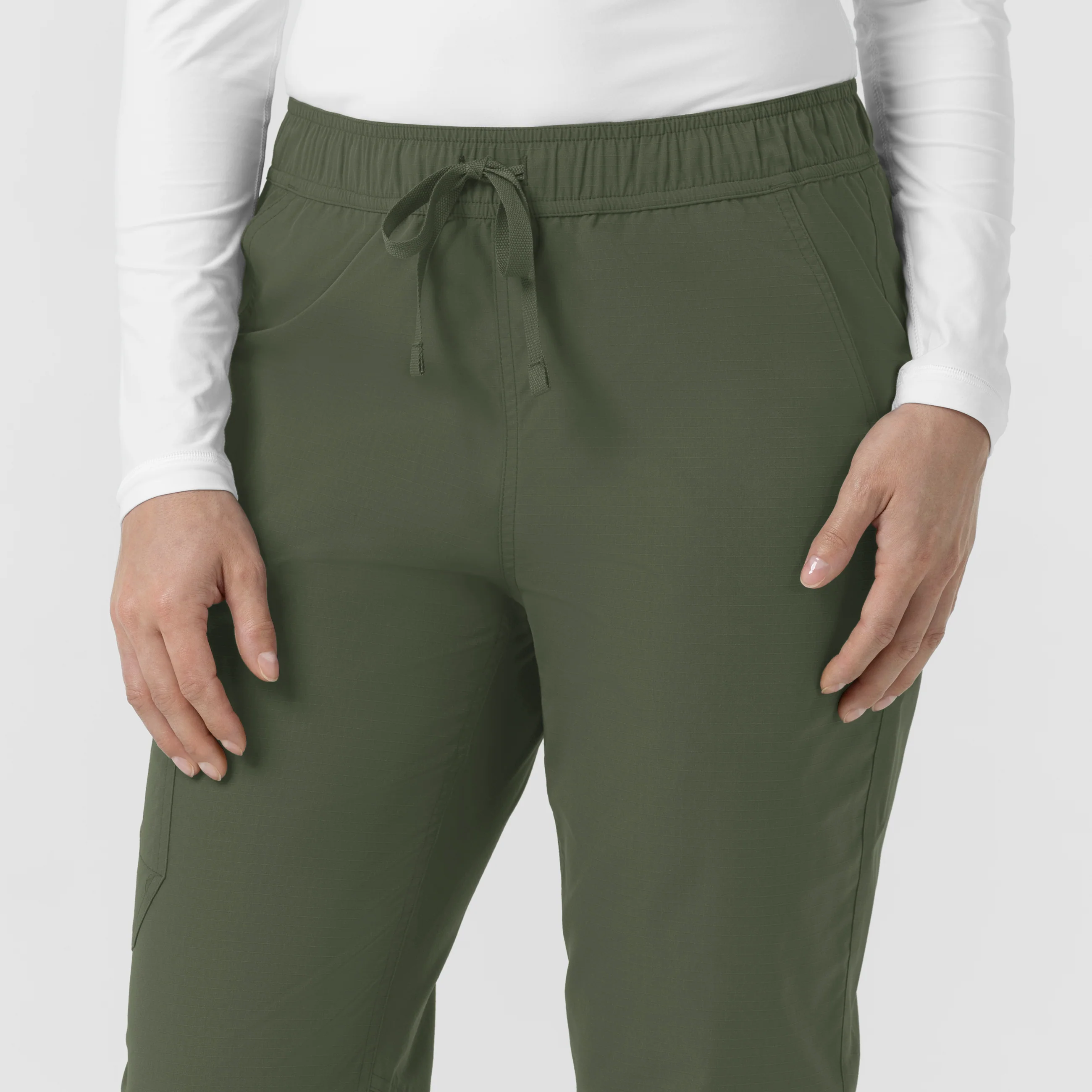 Carhartt Rugged Flex FLD Women's Ripstop Jogger Scrub Pant - Olive - Image 8