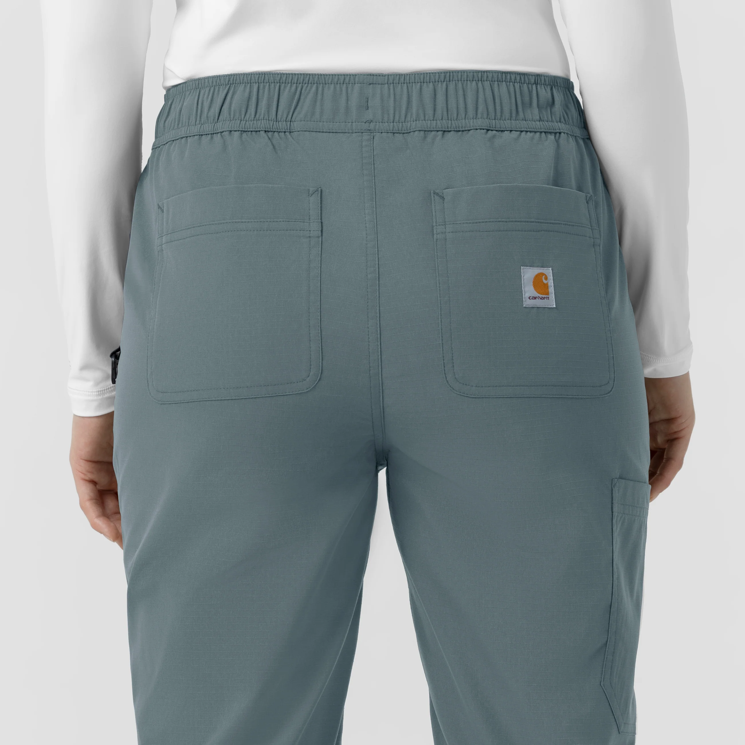 Carhartt Rugged Flex FLD Women's Ripstop Jogger Scrub Pant - Rolling Thunder - Image 10