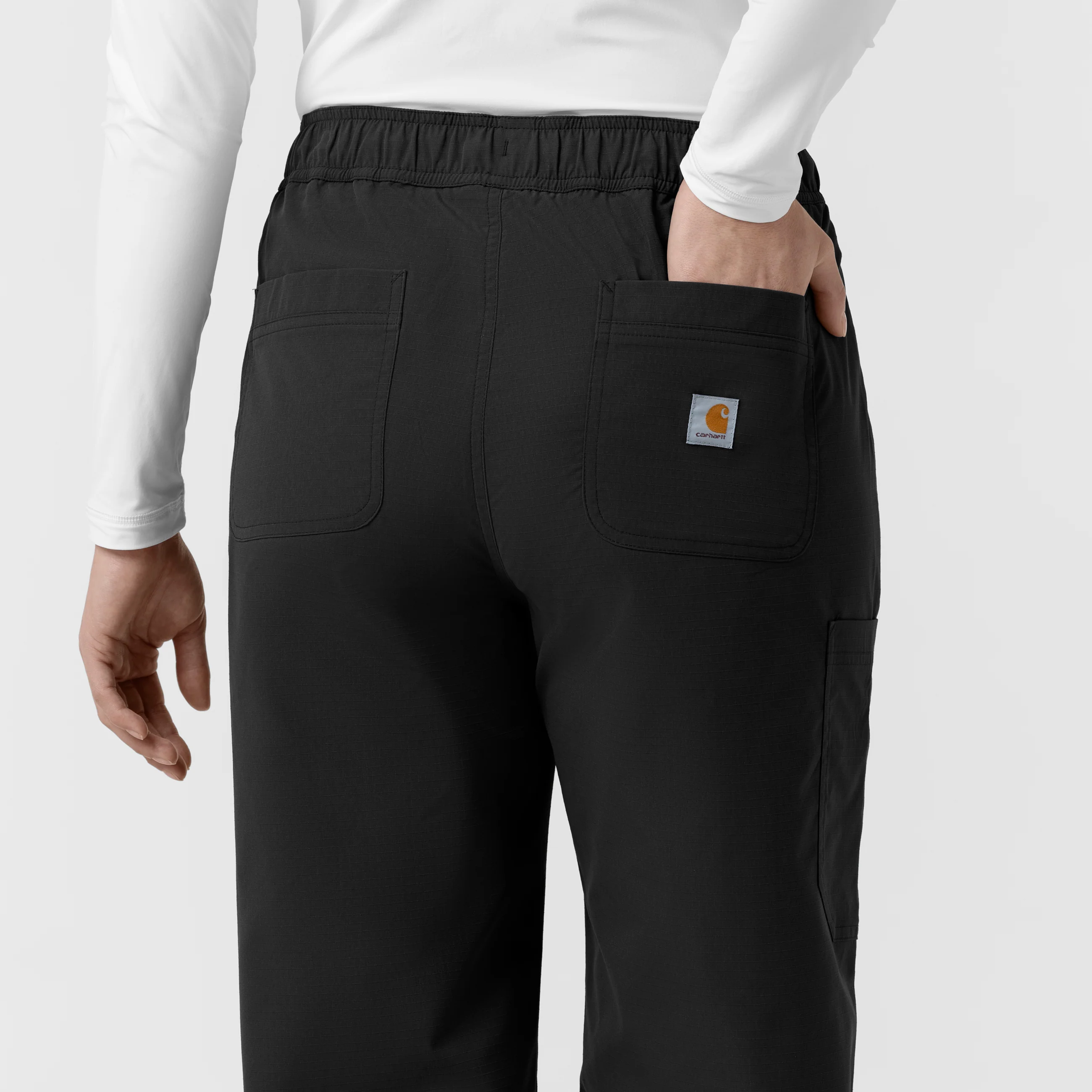 Carhartt Rugged Flex FLD Women's Ripstop Bootcut Cargo Scrub Pant - Black - Image 10