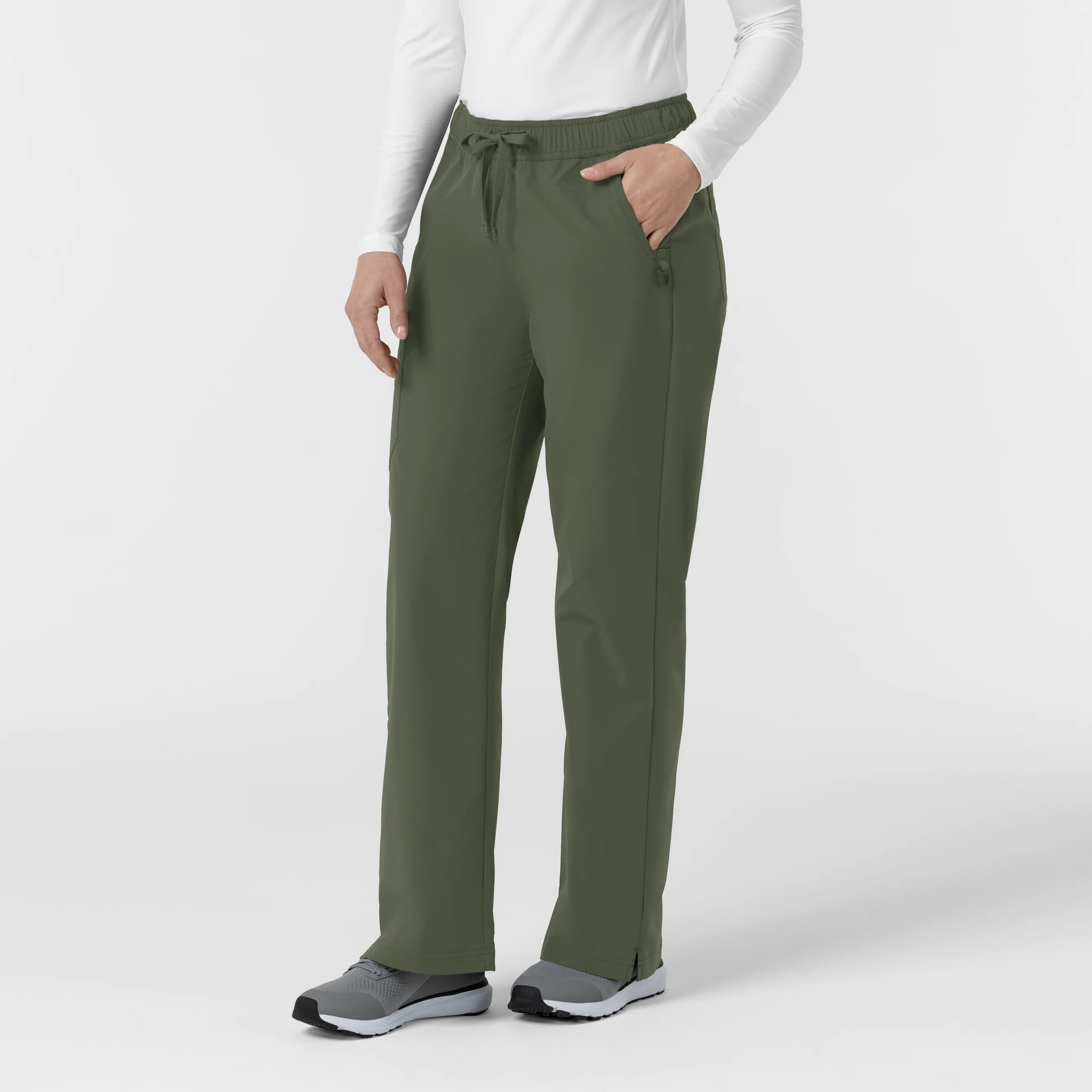Carhartt Rugged Flex FLD Women's Ripstop Bootcut Cargo Scrub Pant - Olive - Image 4
