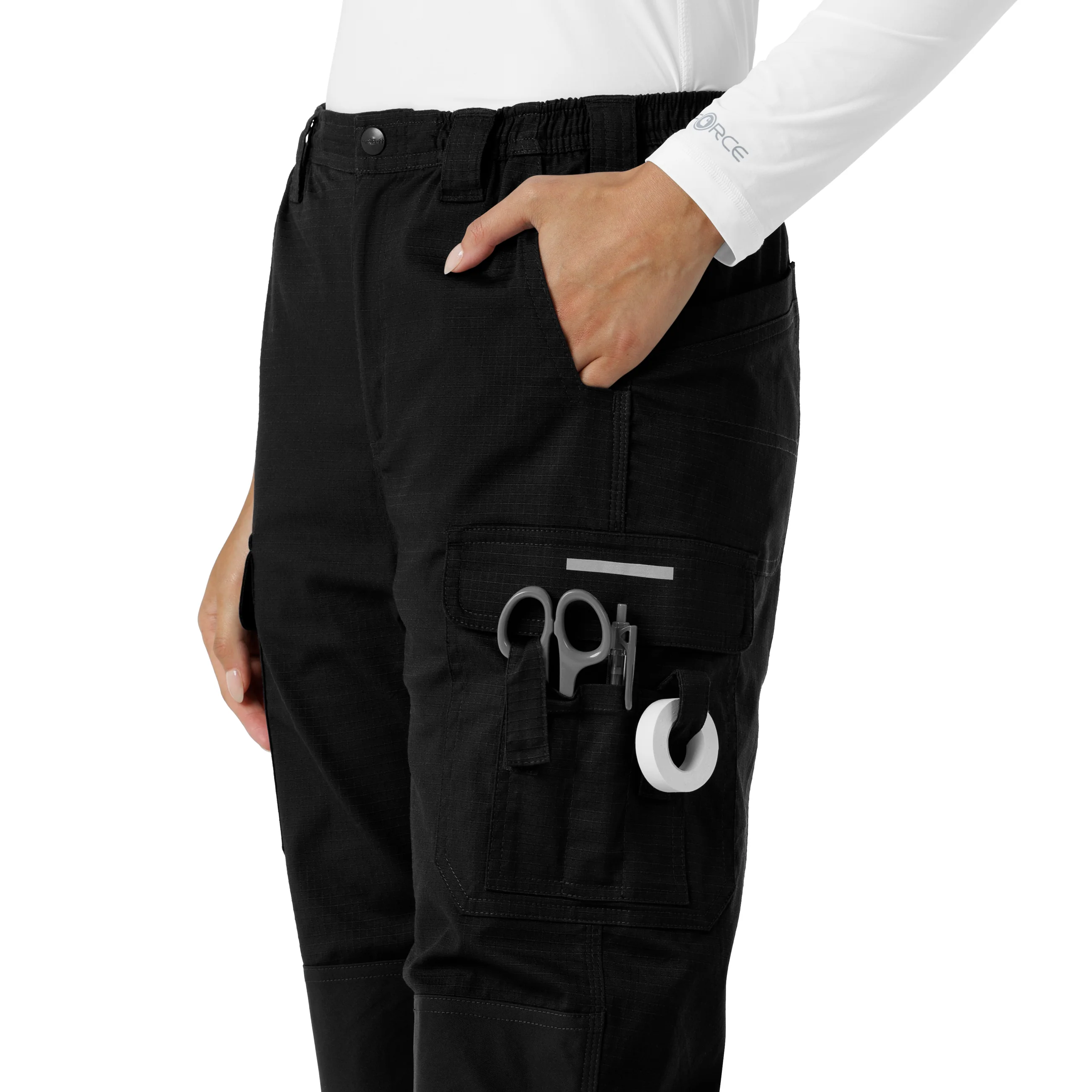 Carhartt Rugged Flex RSCU Women's Ripstop Cargo Pants - Black - Image 7