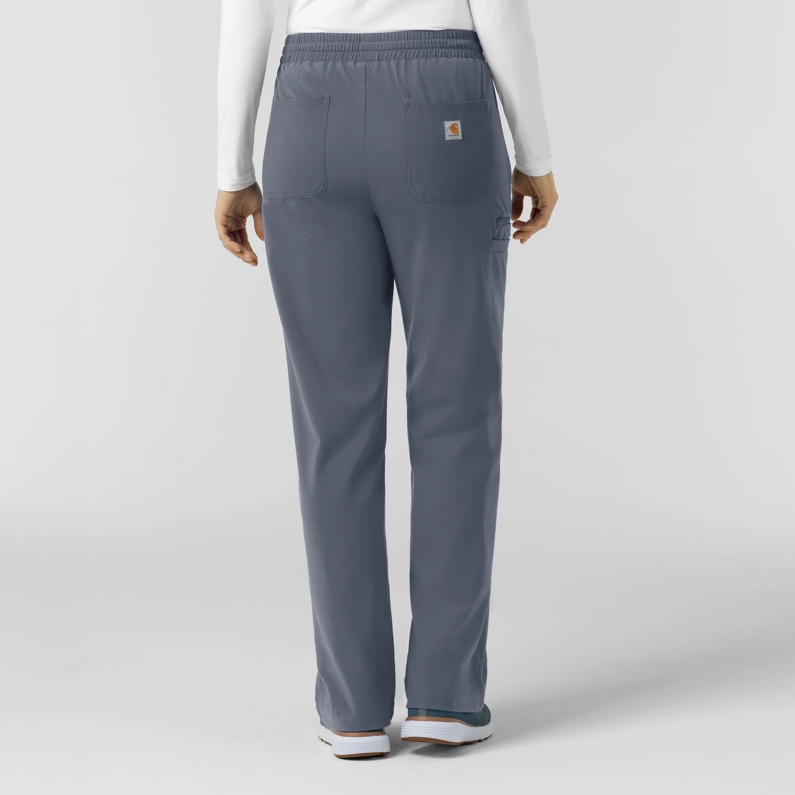Carhartt Cross-Flex Knit Women's Boot Cut Scrub Pant - Approaching Storm - Image 2