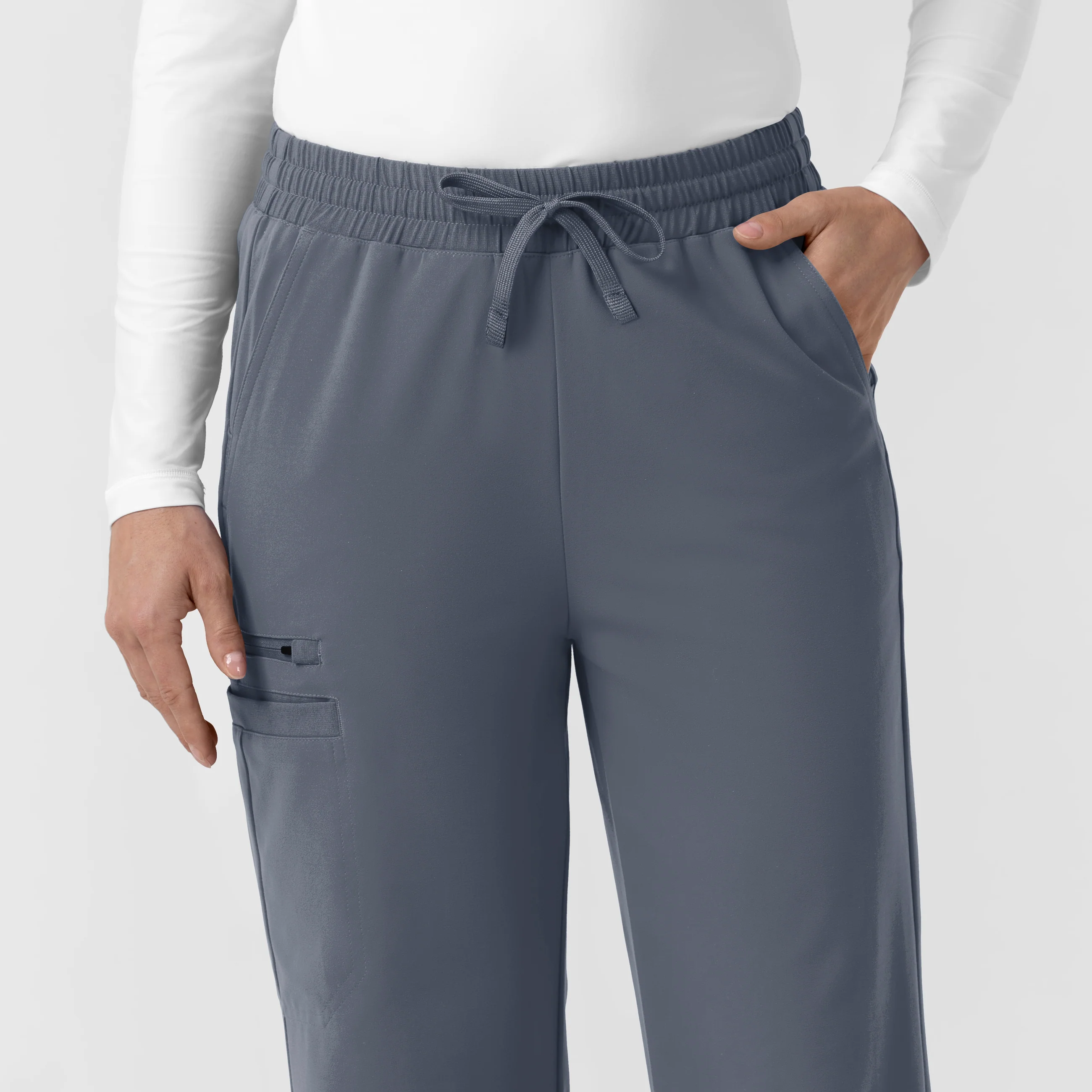 Carhartt Cross-Flex Knit Women's Boot Cut Scrub Pant - Approaching Storm - Image 7