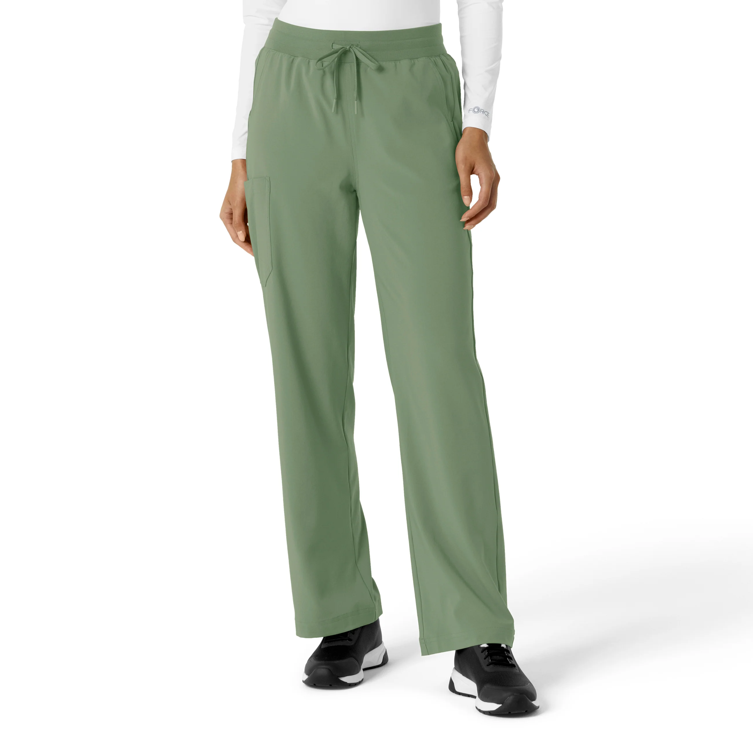 Carhartt Force Cross-Flex Women's Boot Cut Scrub Pant - Green Slate