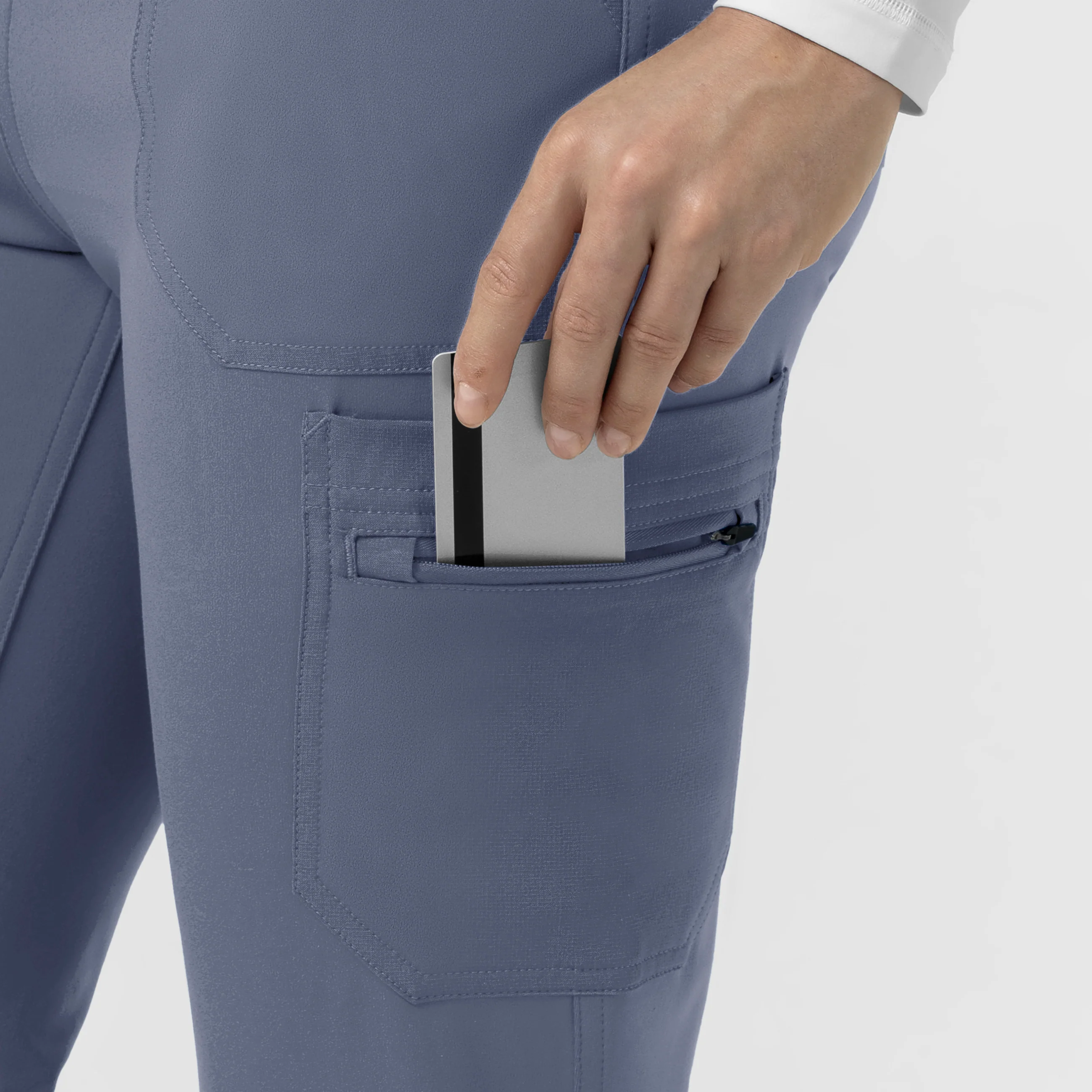Carhartt Cross-Flex Knit Women's Modern Scrub Pant - Approaching Storm - Image 4