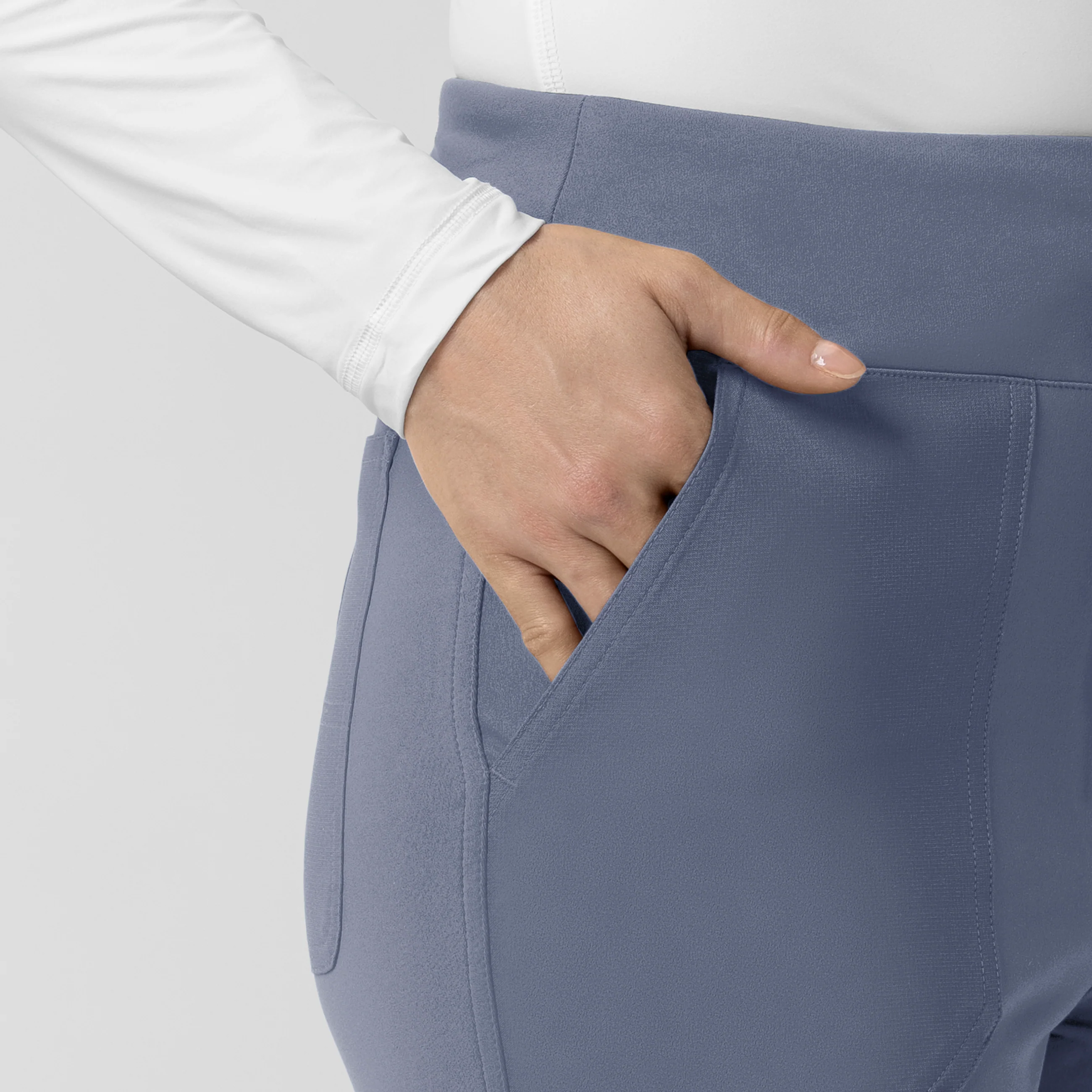 Carhartt Cross-Flex Knit Women's Modern Scrub Pant - Approaching Storm - Image 6