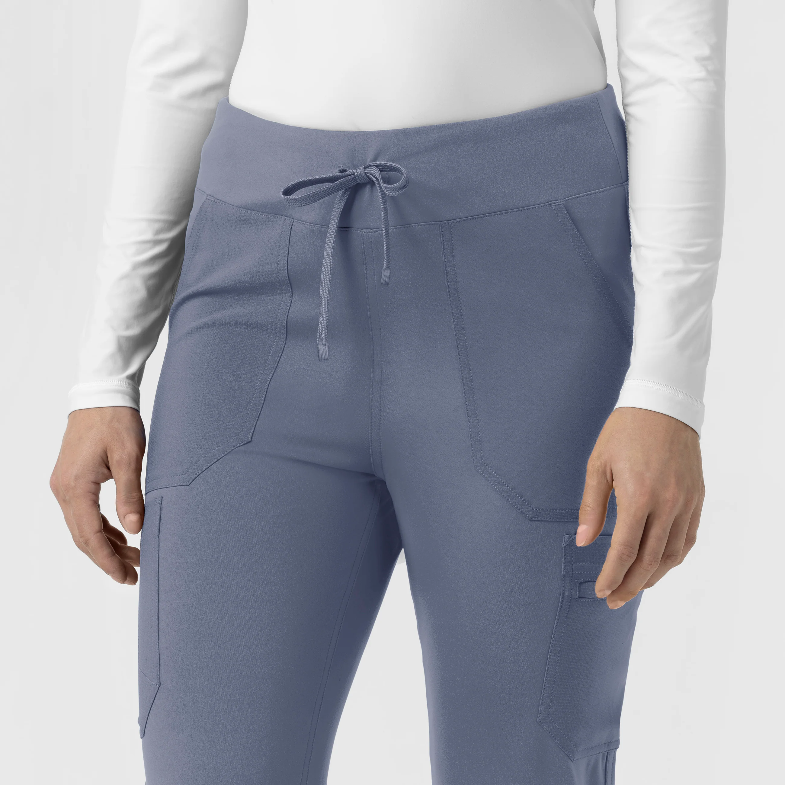 Carhartt Cross-Flex Knit Women's Modern Scrub Pant - Approaching Storm - Image 7