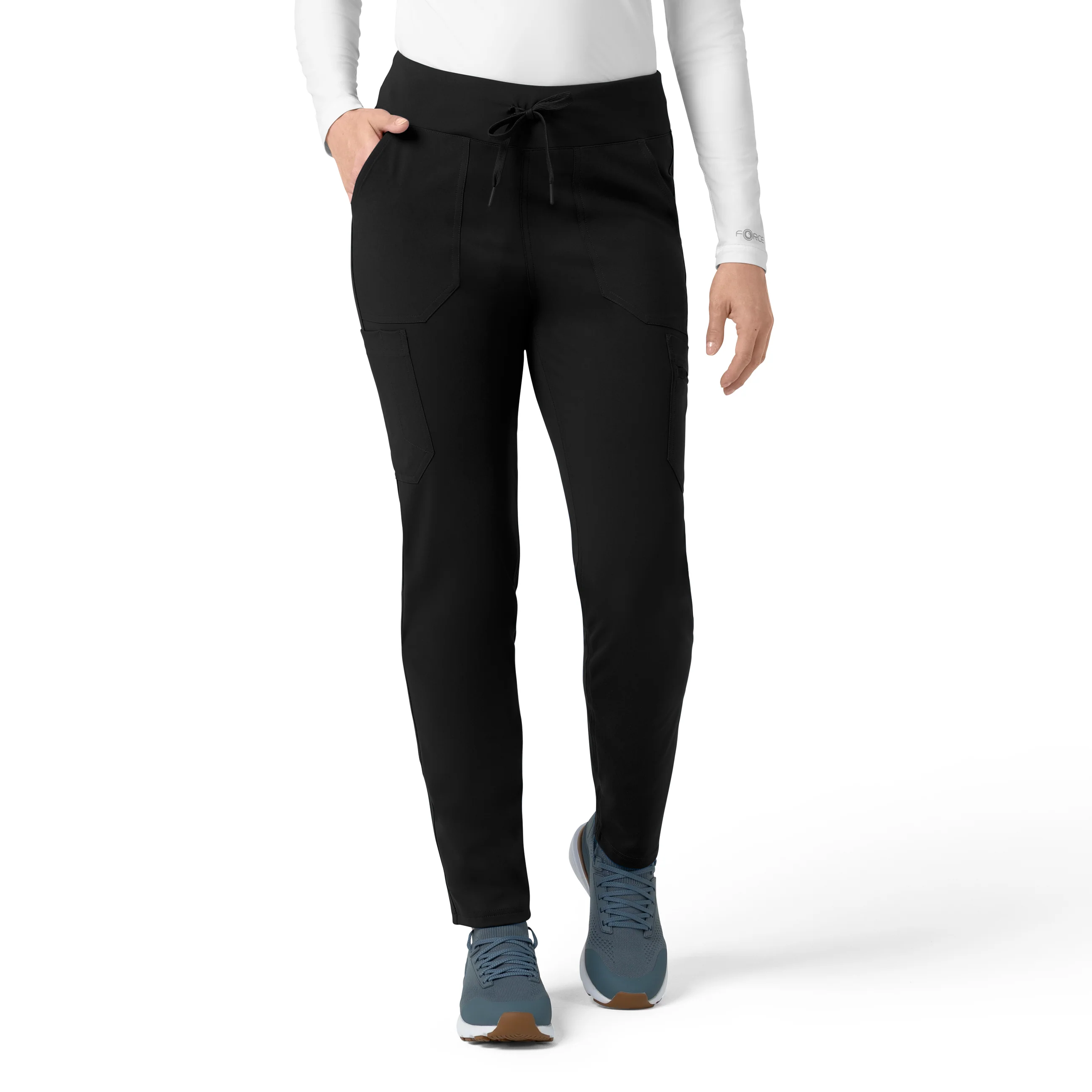Carhartt Force Cross-Flex Knit Women's Modern Scrub Pant - Black