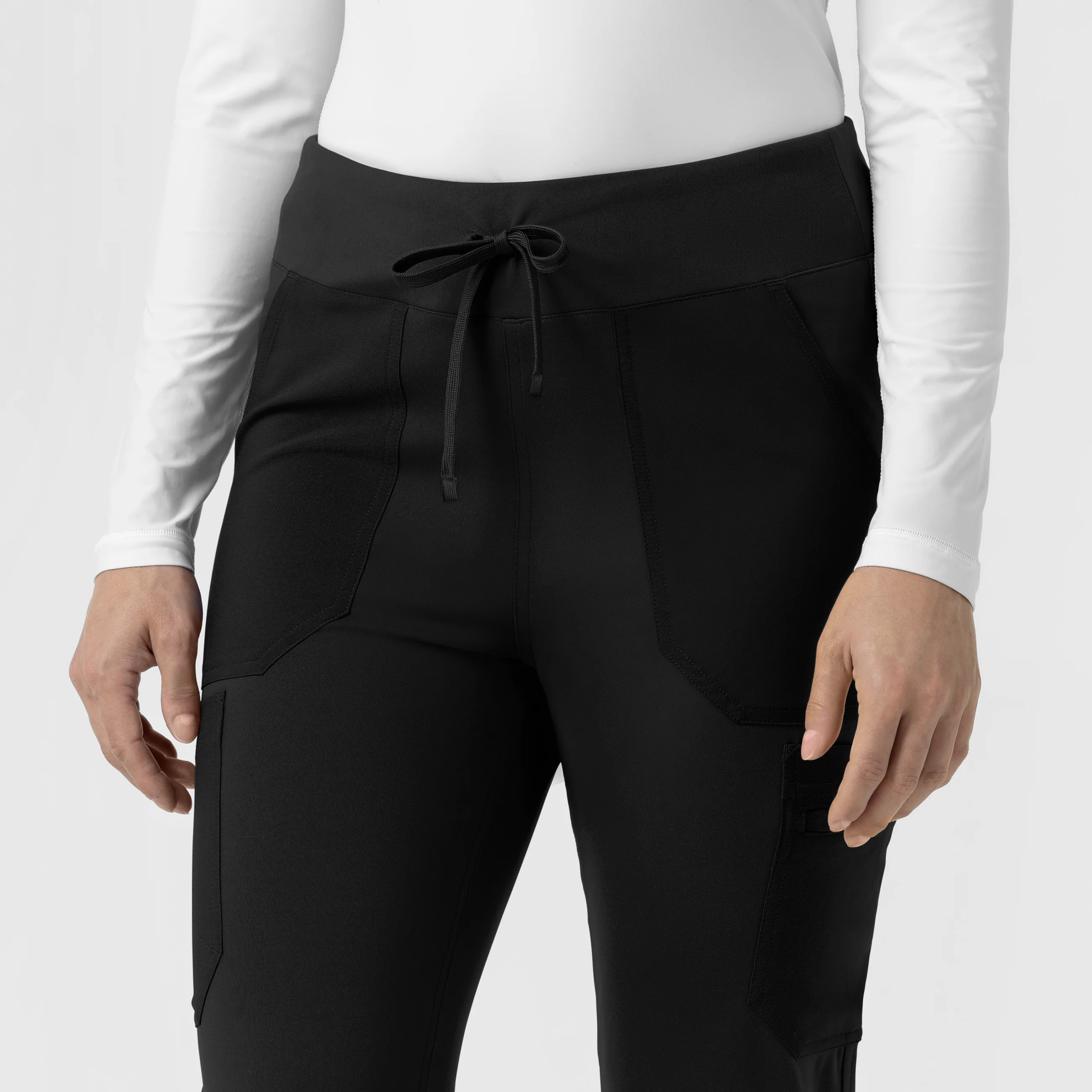 Carhartt Force Cross-Flex Knit Women's Modern Scrub Pant - Black - Image 8
