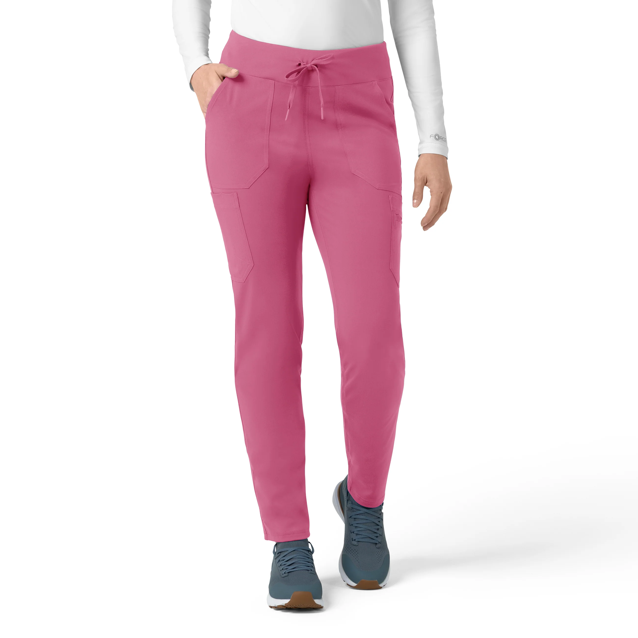 Carhartt Force Cross-Flex Knit Women's Modern Scrub Pant - Electric Fuschia